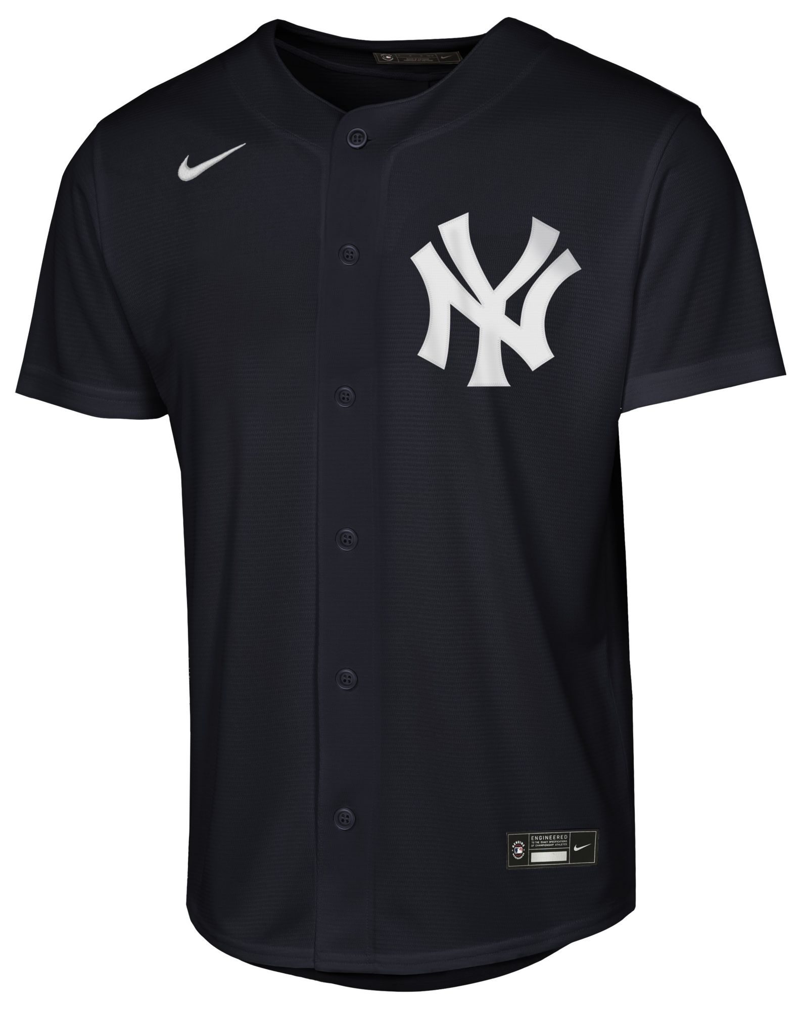 Nike Youth New York Yankees Aaron Judge #99 Blue Baseline Alternate Replica Jersey product image