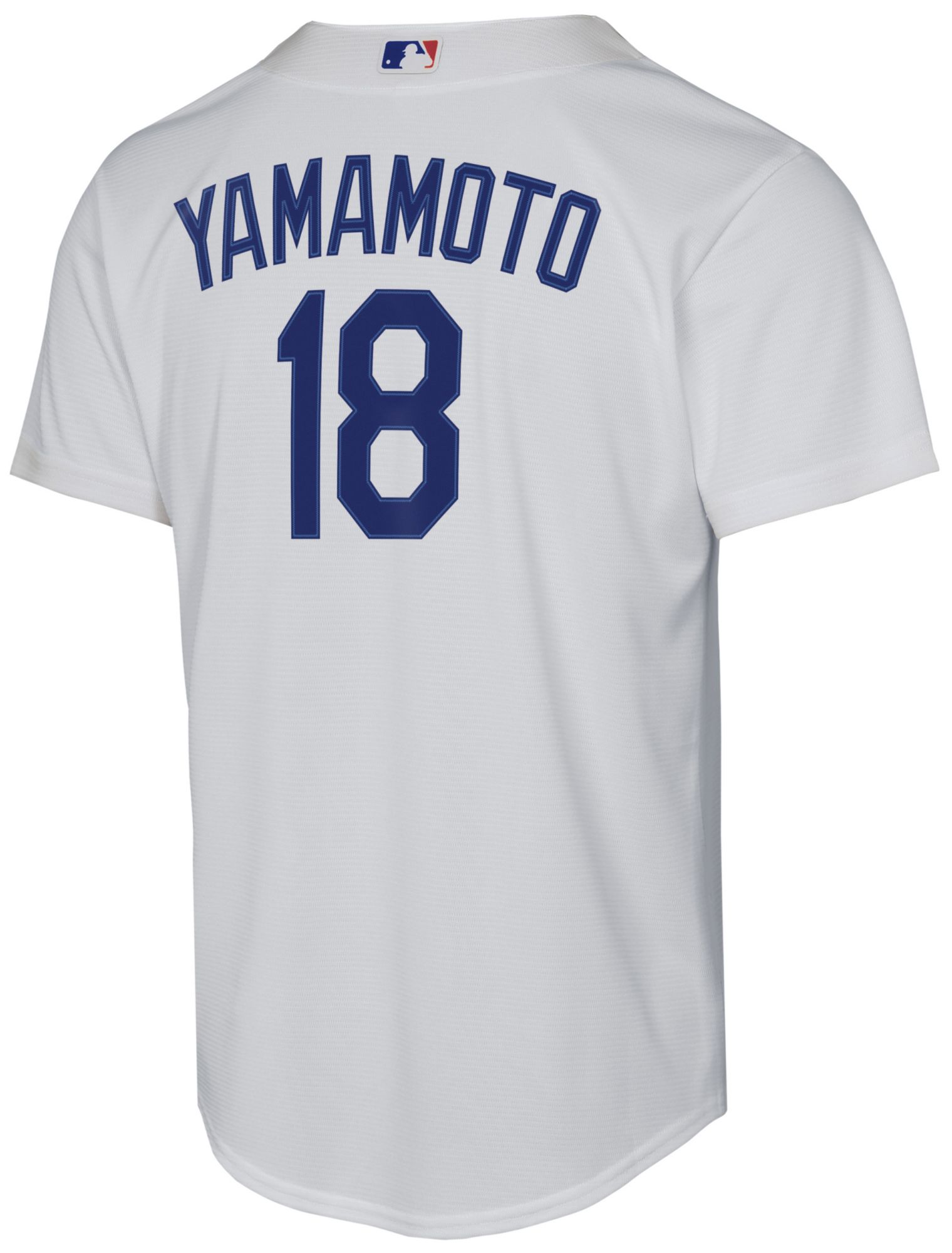 Nike Youth Los Angeles Dodgers White Yoshinobu Yamamoto #18 Home Baseline Jersey product image