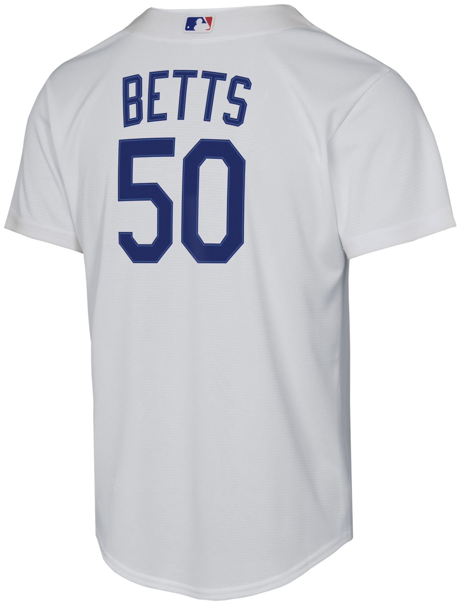 Nike Youth Los Angeles Dodgers Mookie Betts #50 White Baseline Home T-Shirt product image