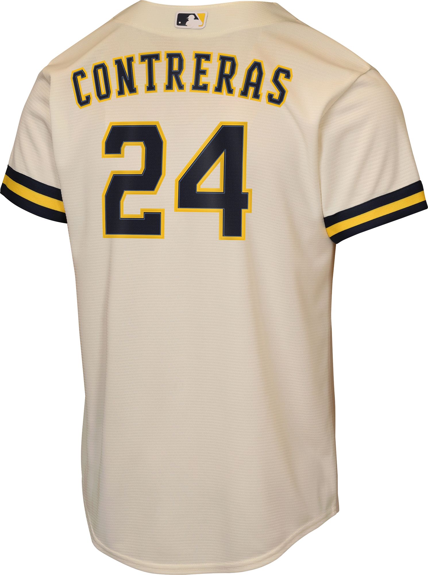 Nike Youth Milwaukee Brewers White William Contreras #24 Home Baseline Jersey product image
