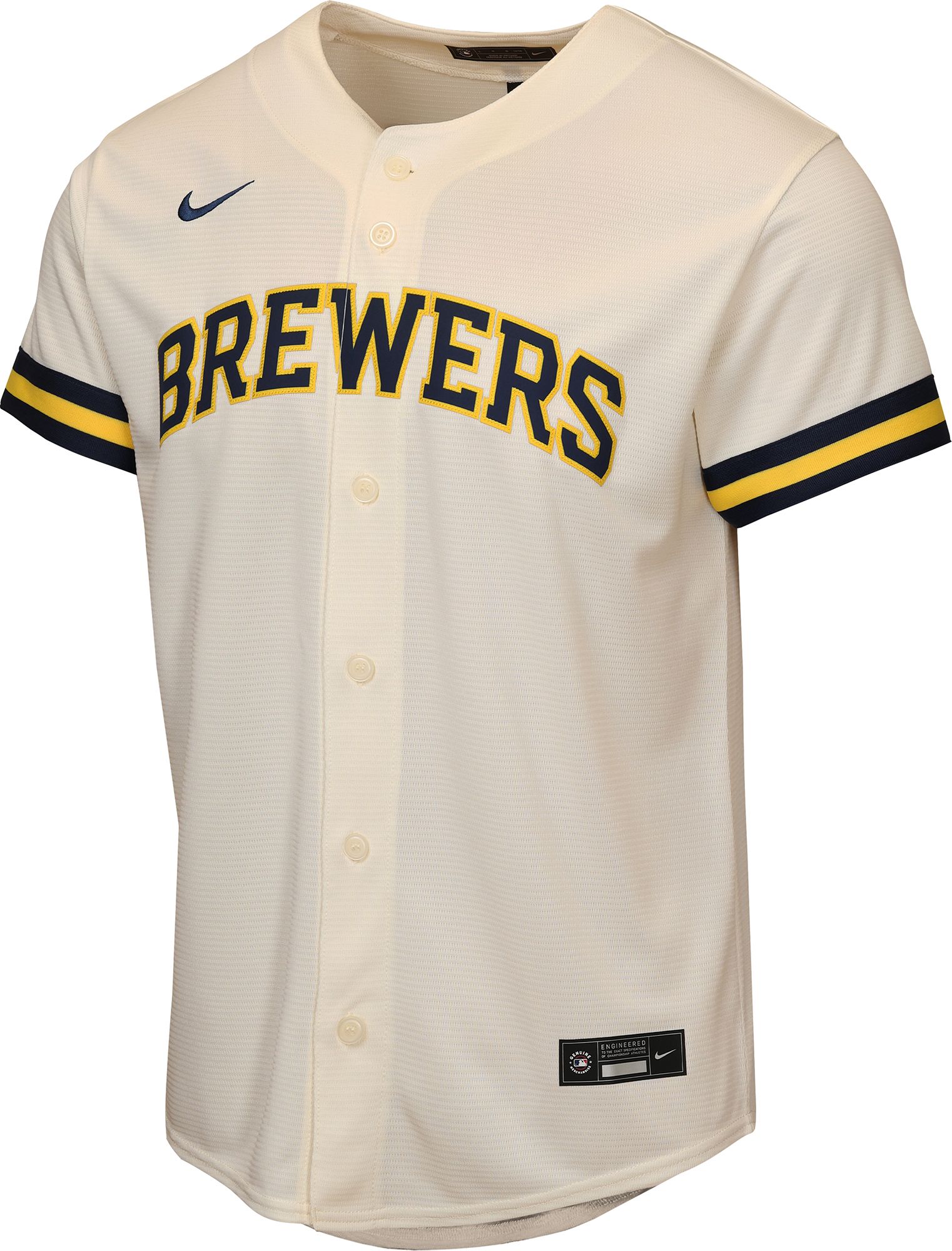 Nike Youth Milwaukee Brewers White William Contreras #24 Home Baseline Jersey product image