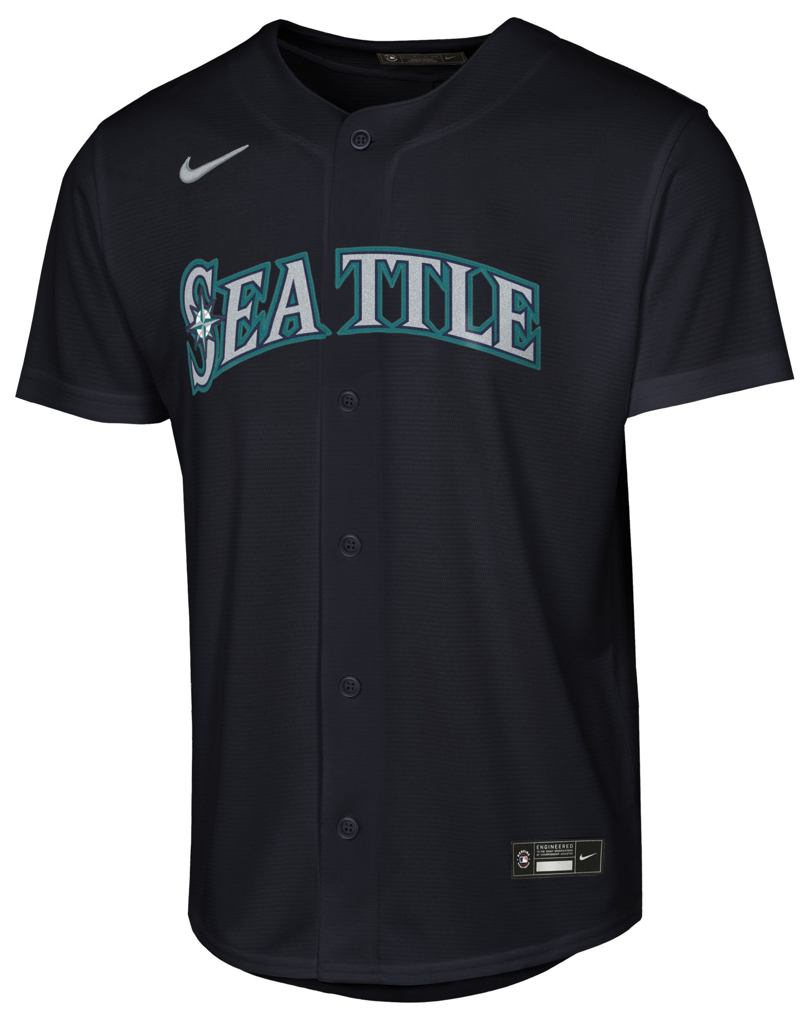 Nike Youth Seattle Mariners Navy Cal Raleigh #29 Baseline Road Jersey product image