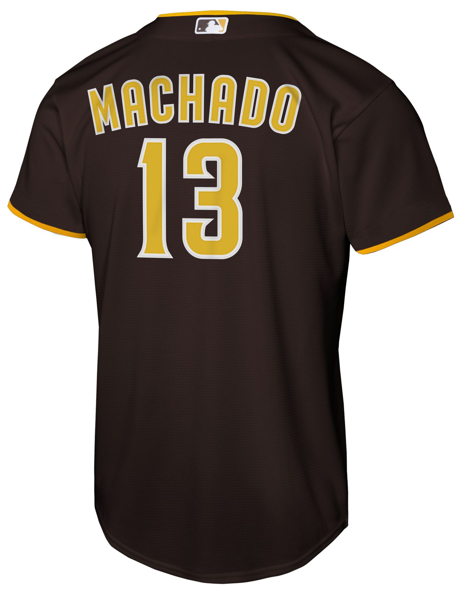 Nike Youth San Diego Padres Brown Manny Machado #13 Baseline Road Jersey product image