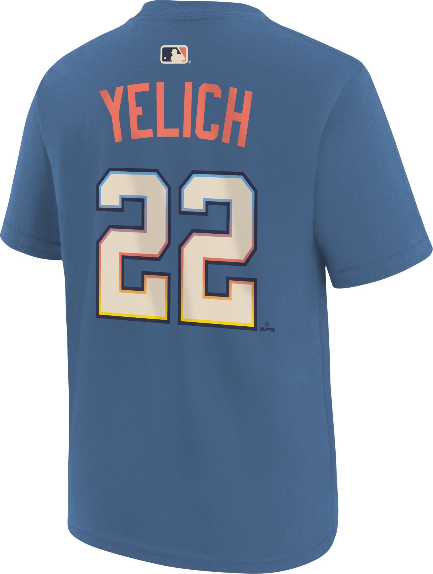 Nike Youth Milwaukee Brewers 2026 City Connect Christian Yelich #22 T-Shirt product image