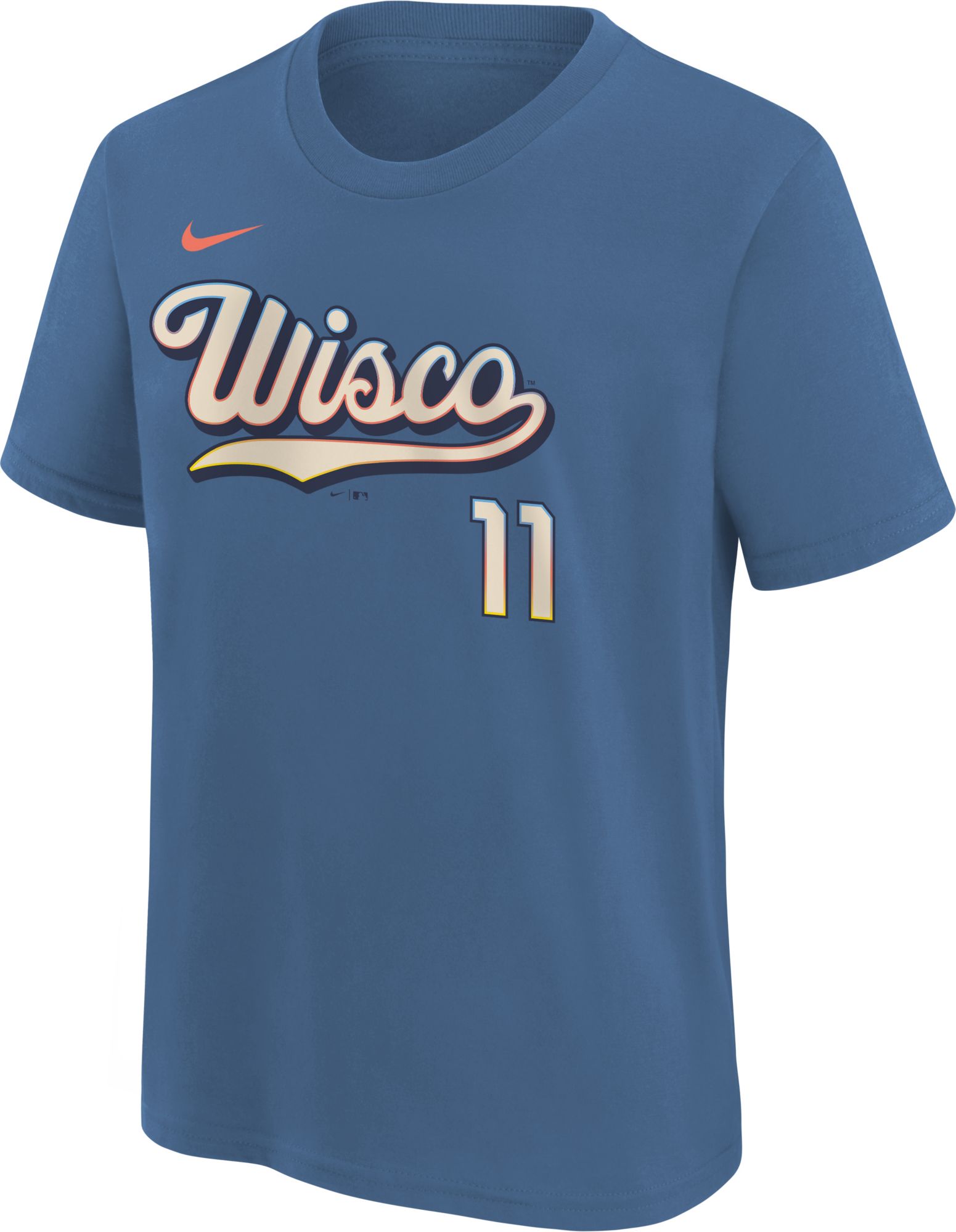Nike Youth Milwaukee Brewers 2026 City Connect Jackson Chourio #11 T-Shirt product image