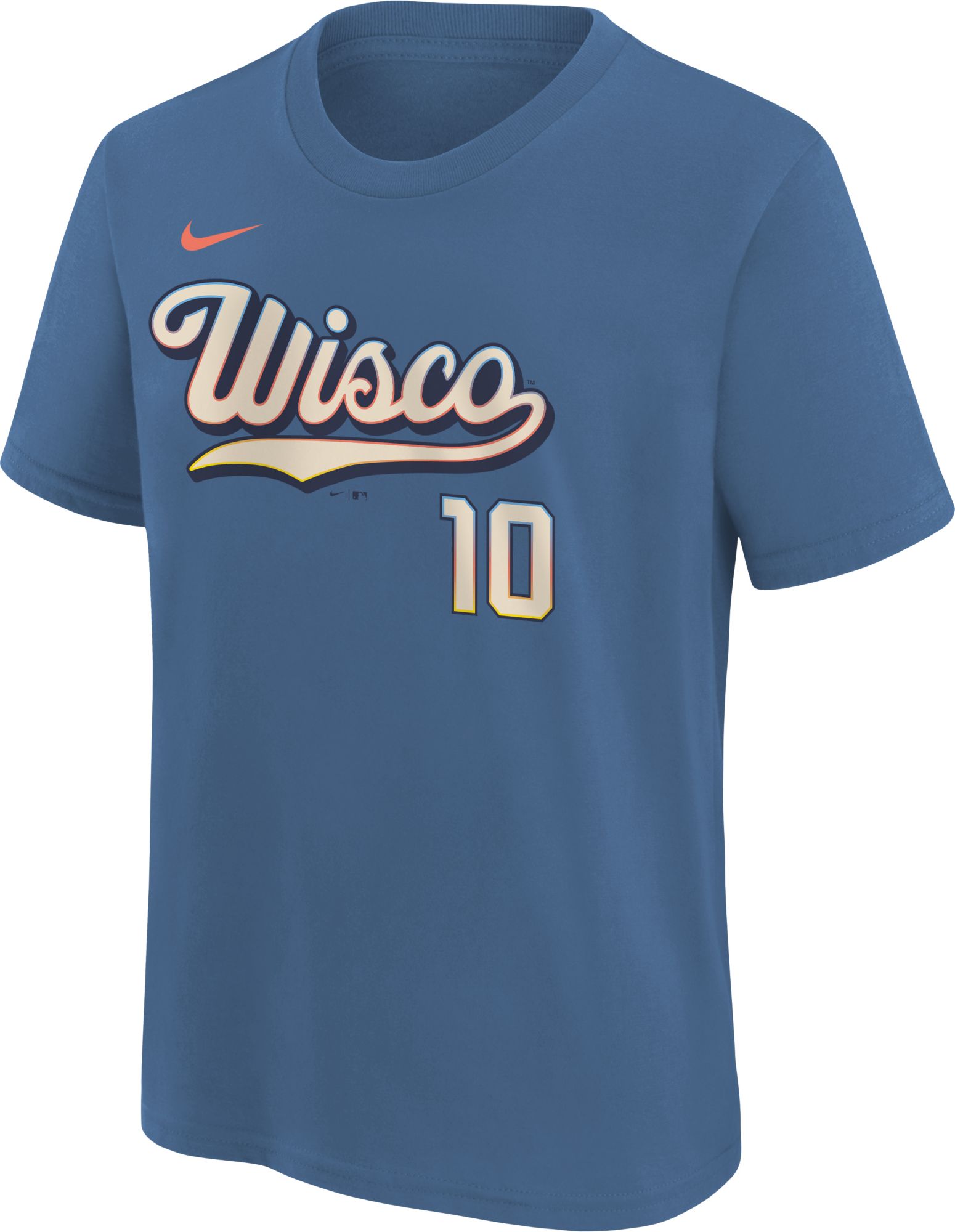 Nike Youth Milwaukee Brewers Sal Frelick #10 2026 City Connect T-Shirt product image