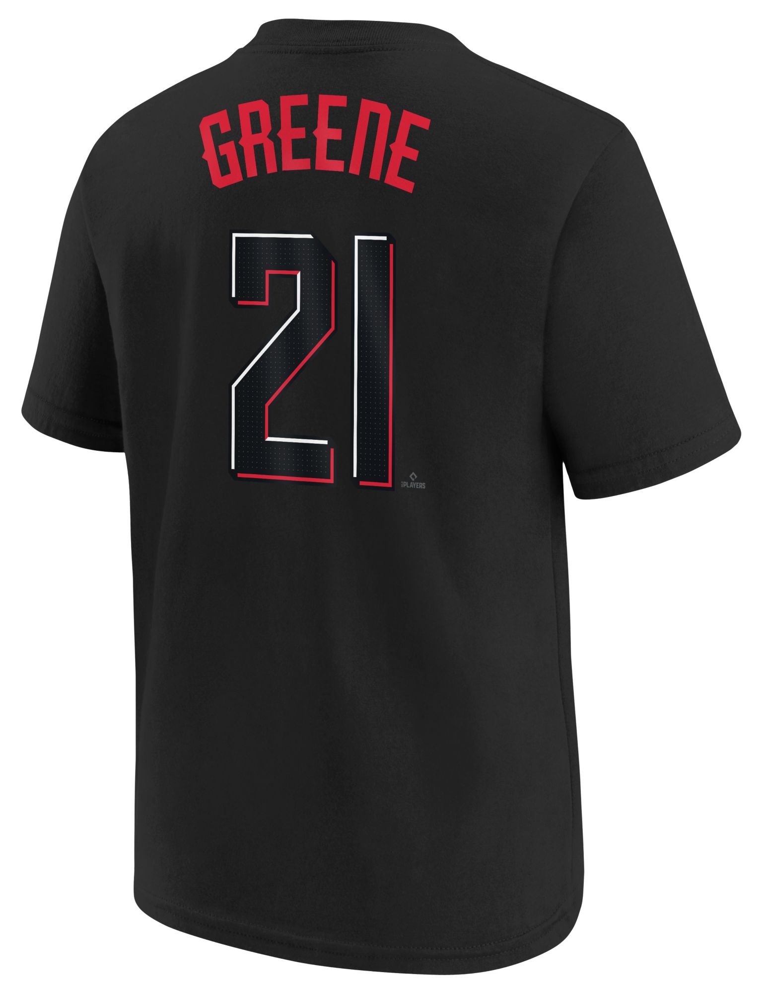 Nike Youth Cincinnati Reds Hunter Greene #21 Black T-Shirt product image