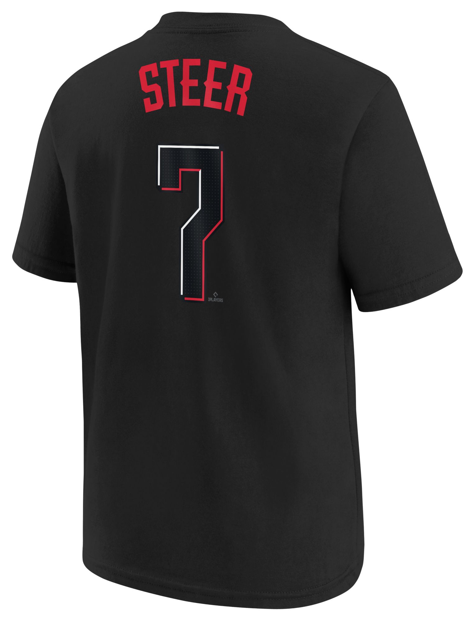 Nike Youth Cincinnati Reds Spencer Steer #7 Black T-Shirt product image