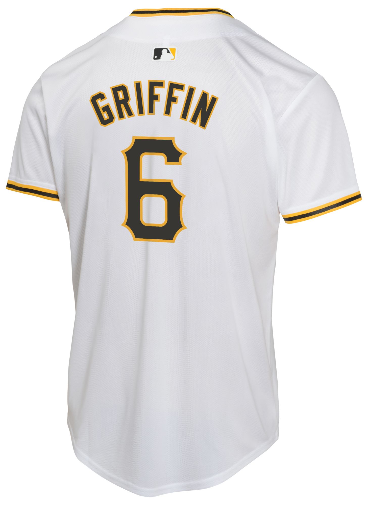 NCAA Boys' Pittsburgh Pirates White Konnor Griffin #6 Game Jersey product image