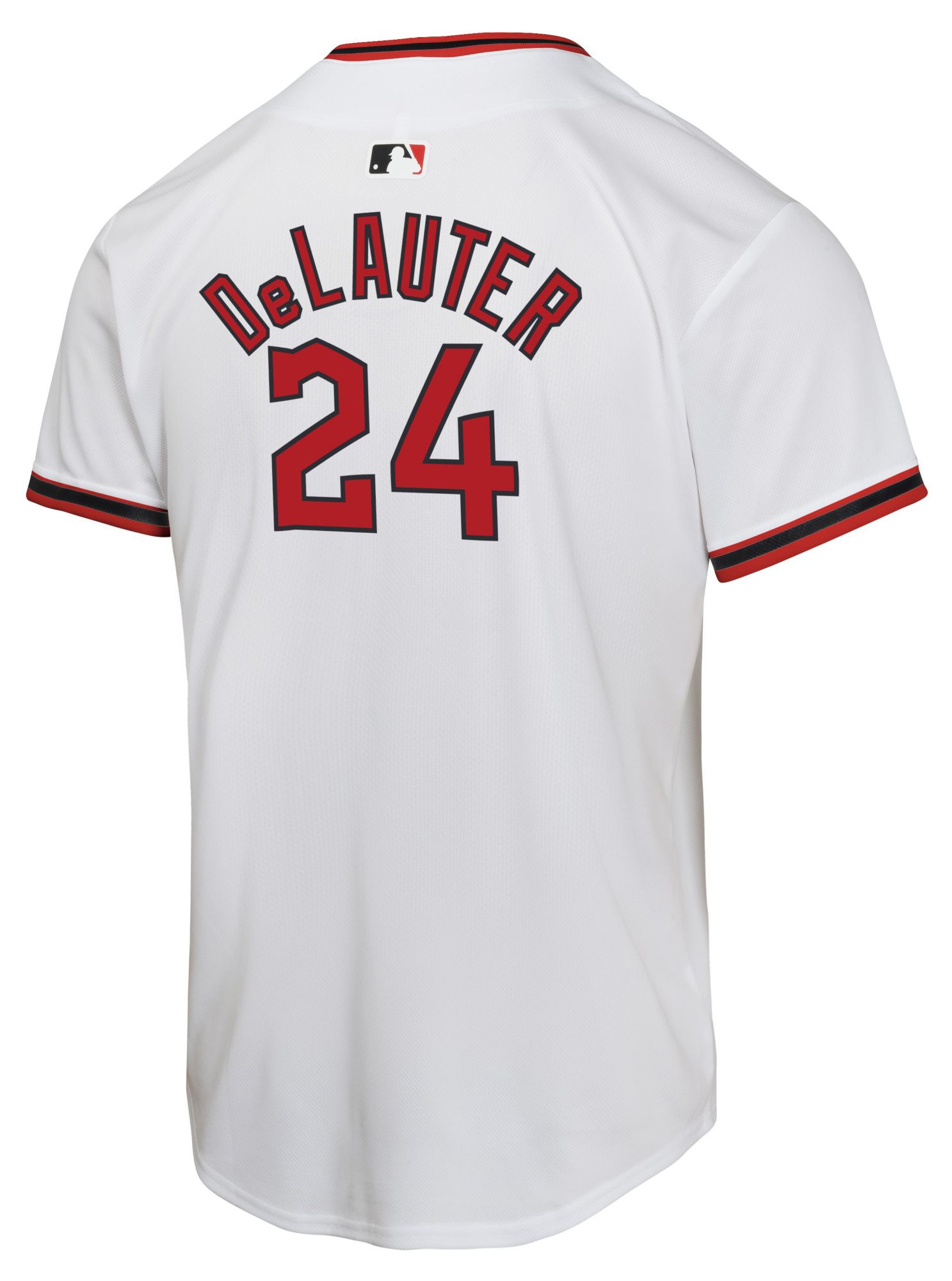 Nike Boys' Cleveland Guardians White Chase DeLauter #24 Home Game Jersey product image