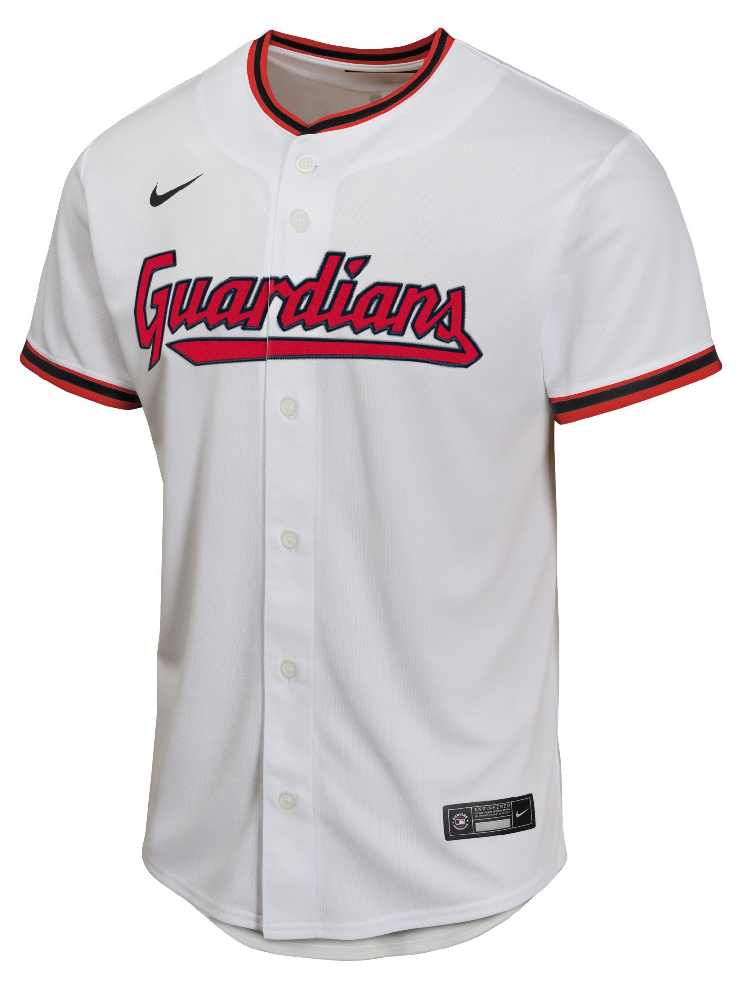 Nike Boys' Cleveland Guardians White Chase DeLauter #24 Home Game Jersey product image