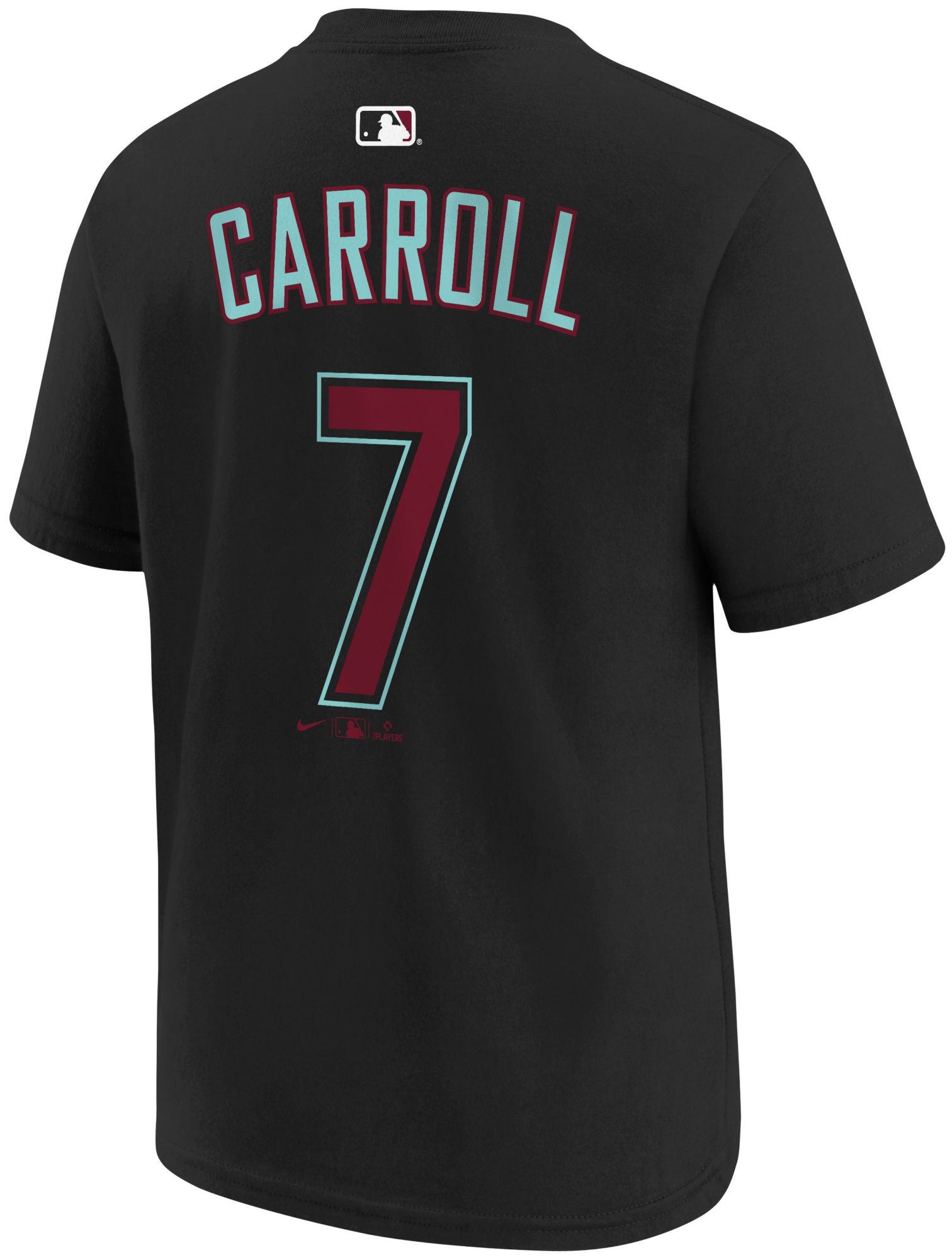 Nike Youth Arizona Diamondbacks Corbin Carroll #7 Black Home T-Shirt product image