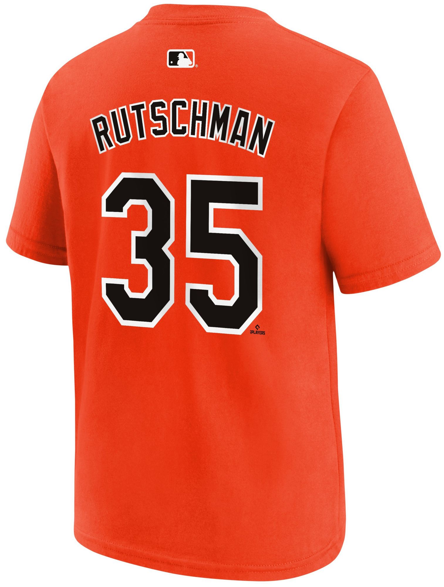 Nike Youth Baltimore Orioles Adley Rutschman #35 Orange Home T-Shirt product image