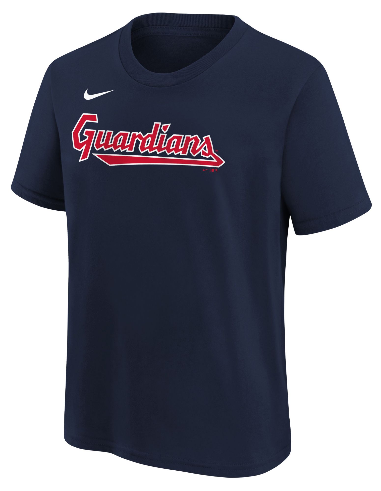 Nike Boys' Cleveland Guardians Navy Chase DeLauter #24 Home T-Shirt product image
