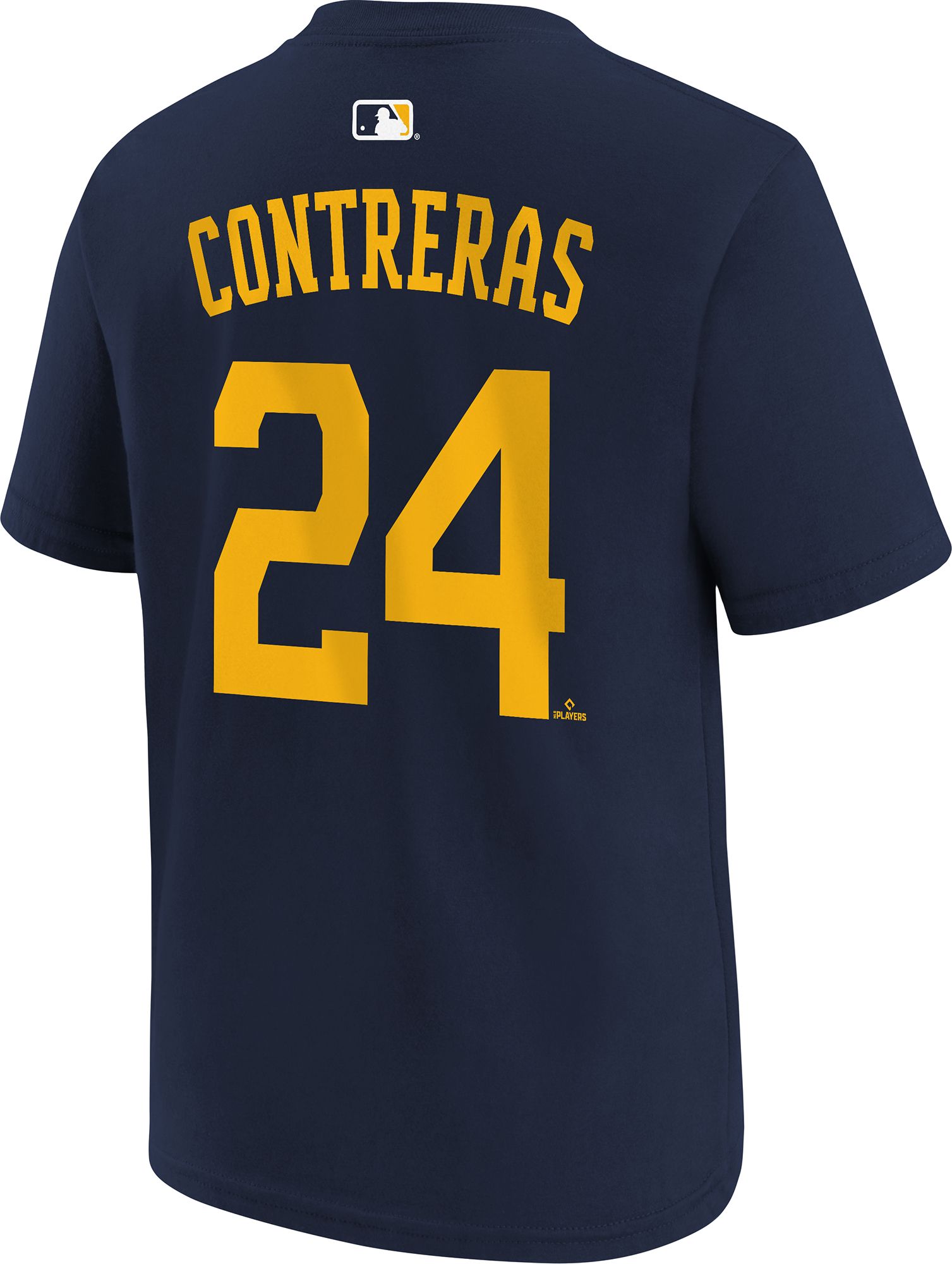 Nike Youth Milwaukee Brewers William Contreras #24 Navy Home T-Shirt product image