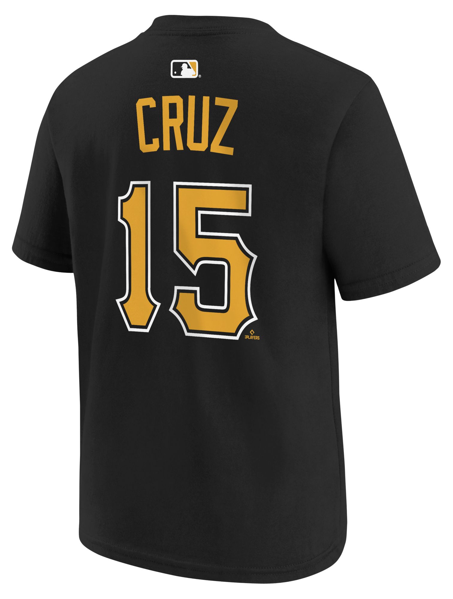 Nike Youth Pittsburgh Pirates Oneil Cruz #15 Black Home T-Shirt product image