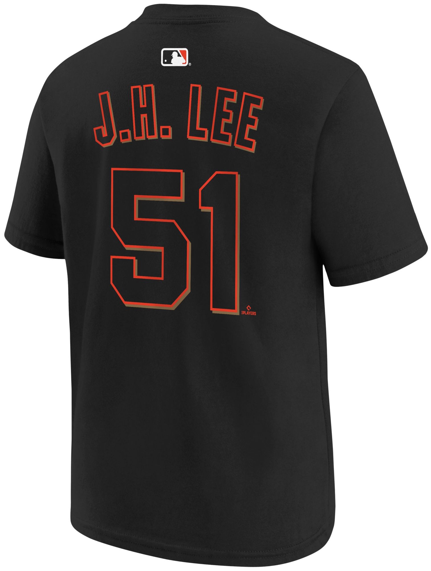 Nike Youth San Francisco Giants Jung Hoo Lee #51 Black Home T-Shirt product image