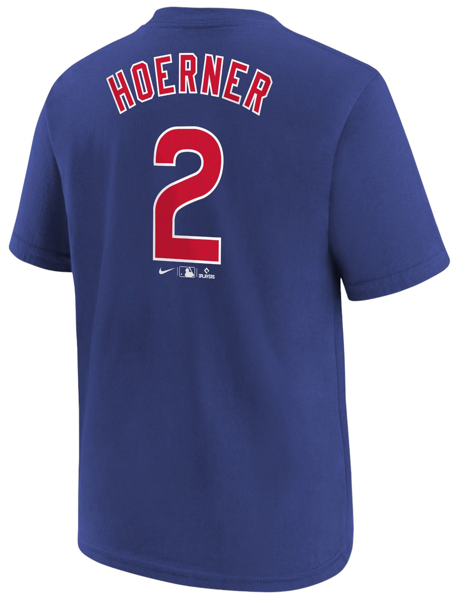 Nike Youth Chicago Cubs Nico Hoerner #2 Blue Home T-Shirt product image