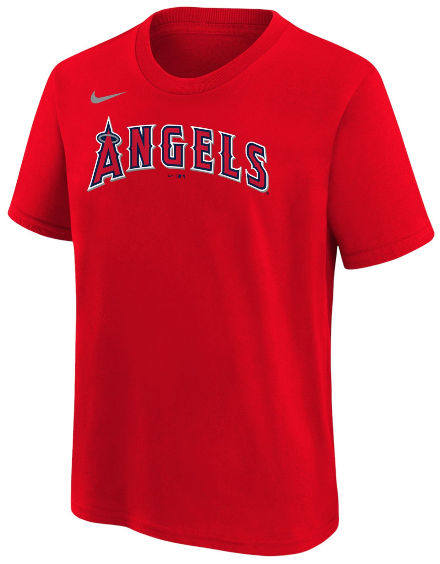 Nike Youth Los Angeles Angels Mike Trout 27 Red Home T Shirt Dick s Sporting Goods