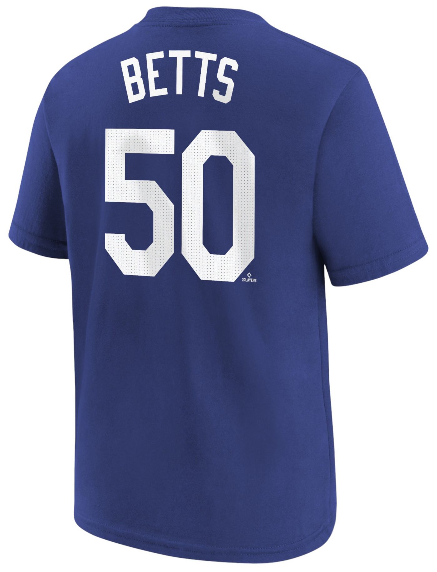 Nike Youth Los Angeles Dodgers Mookie Betts 50 Blue Home T Shirt Dick s Sporting Goods