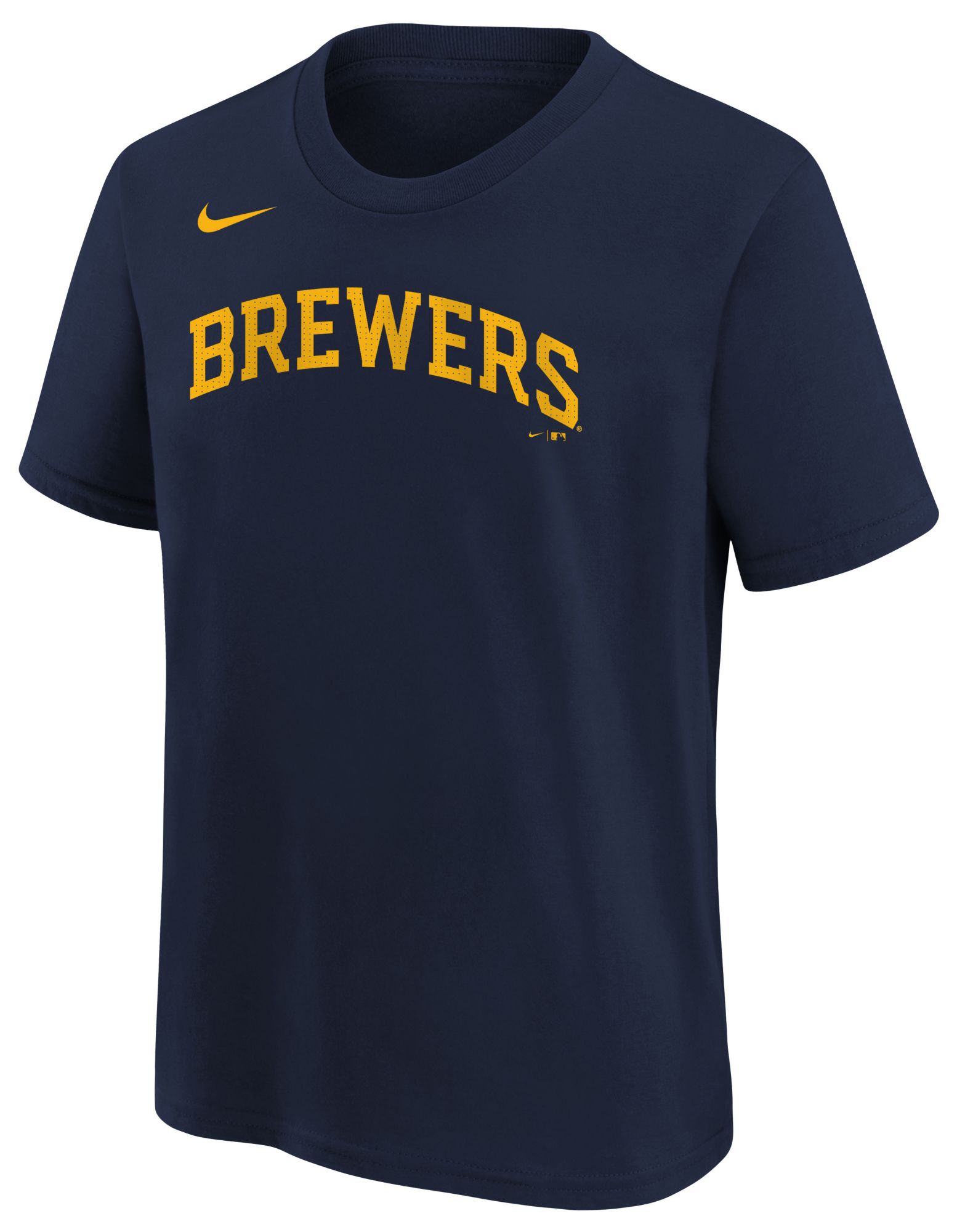 Nike Youth Milwaukee Brewers Christian Yelich #22 Navy Home T-Shirt product image