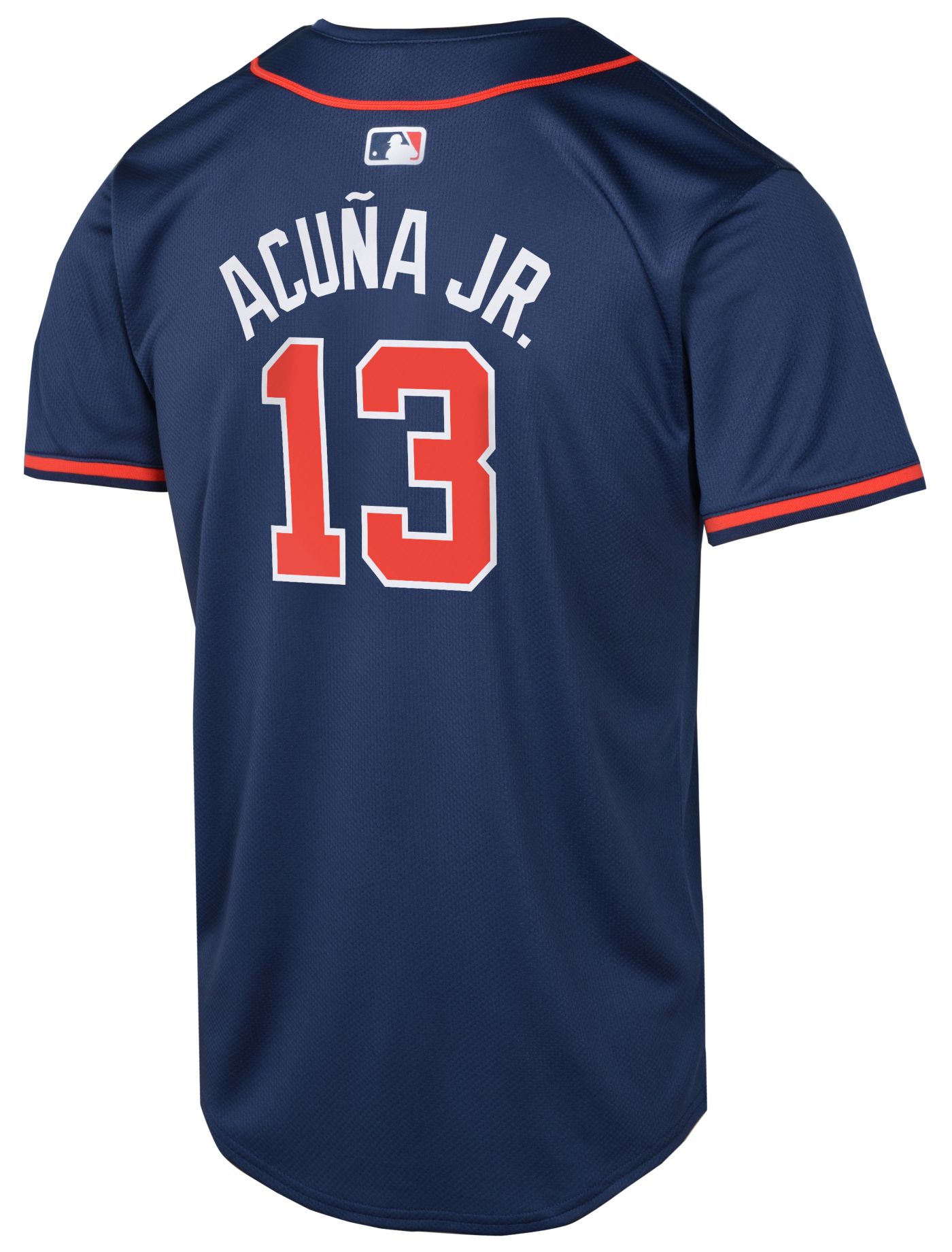 Jersey MLB Men's good Atlanta Braves Ronald Acuna Jr. Nike Navy Alternate Replica