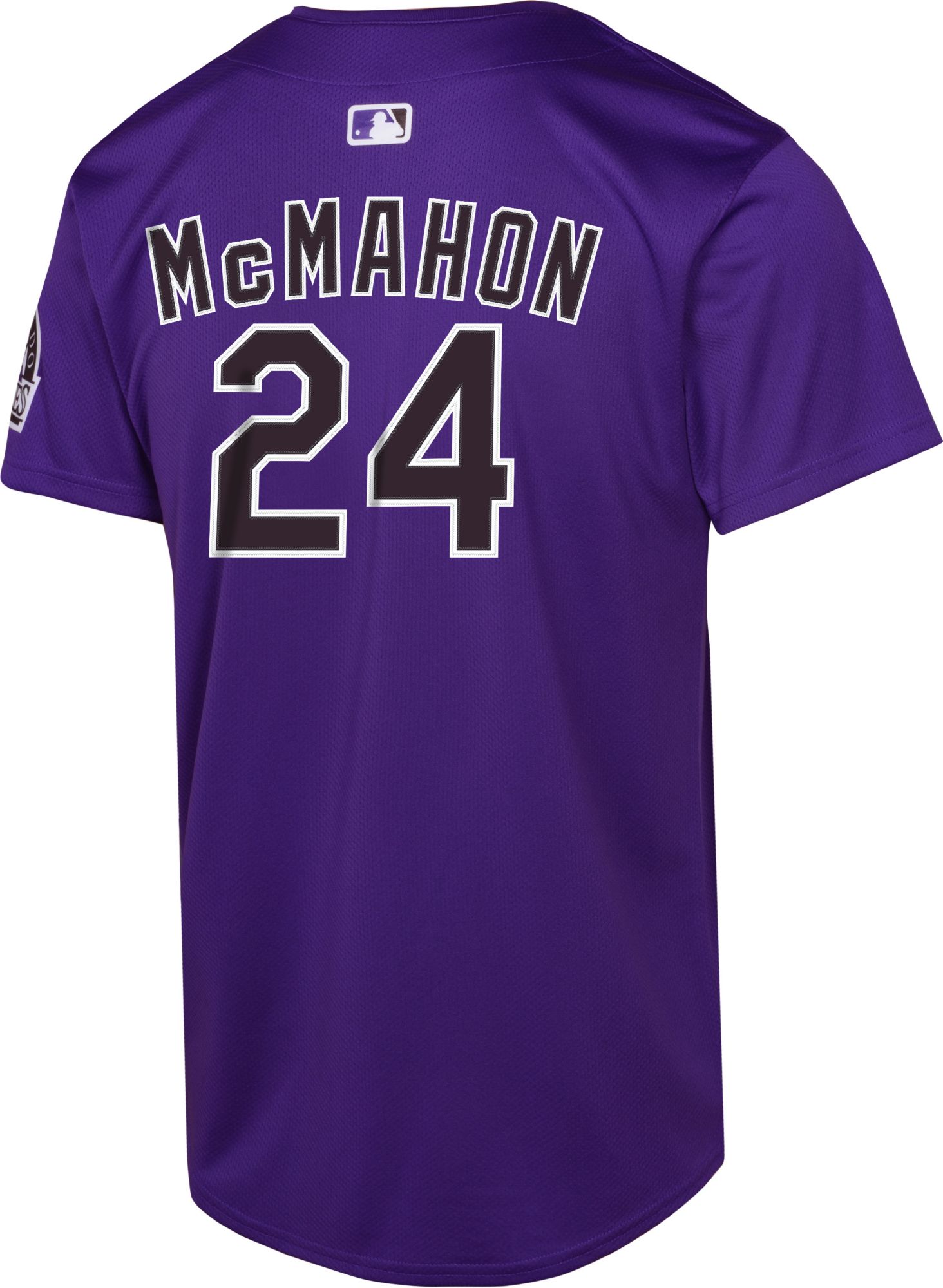 Nike Youth Colorado Rockies Ryan McMahon #24 Purple Limited Vapor Jersey product image