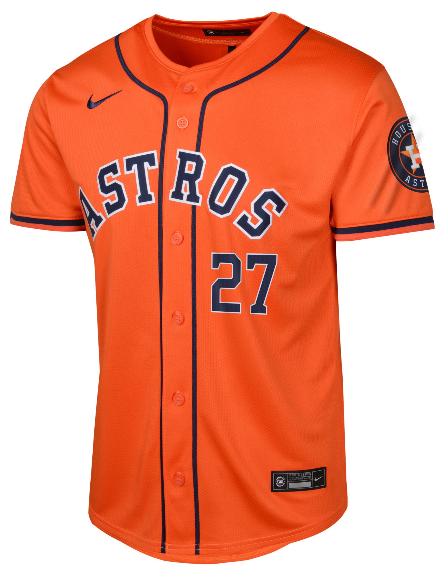 Nike Youth Houston Astros José Altuve #27 Orange Alternate Cool