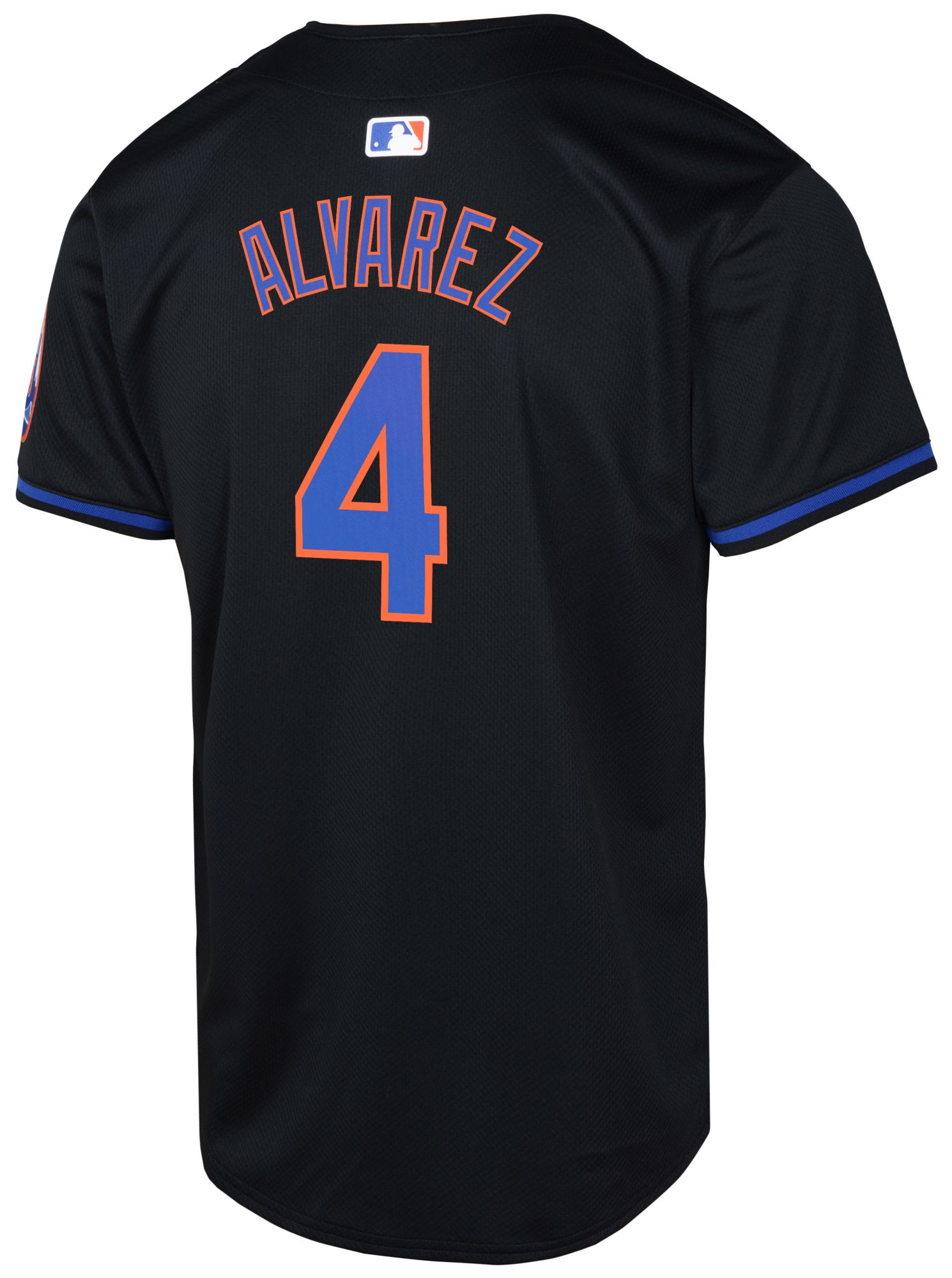 Nike Youth New York Mets Francisco Alvarez #4 Black Alternate Cool