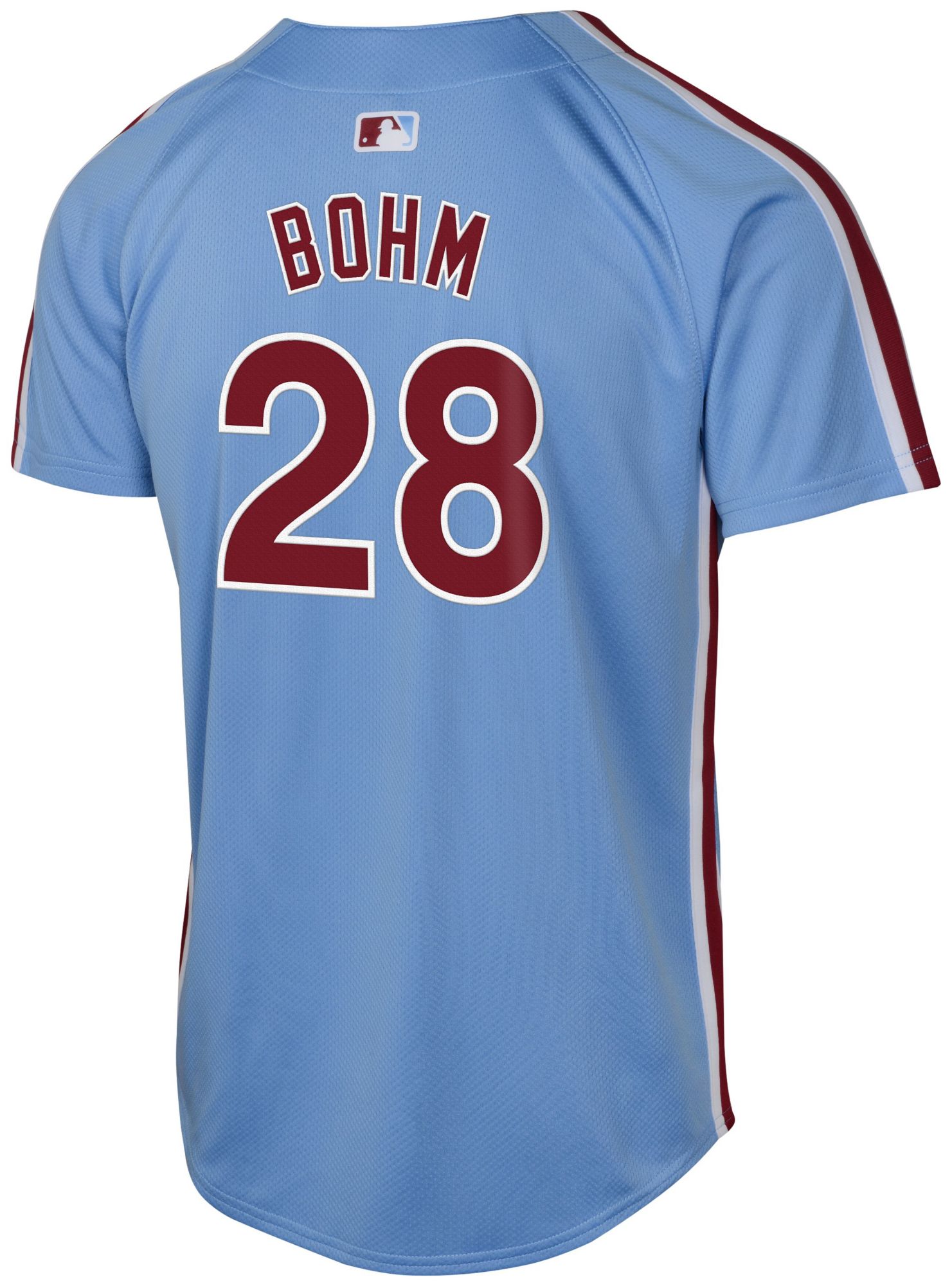Nike Youth Philadelphia Phillies Alec Bohm #28 Light Blue Limited