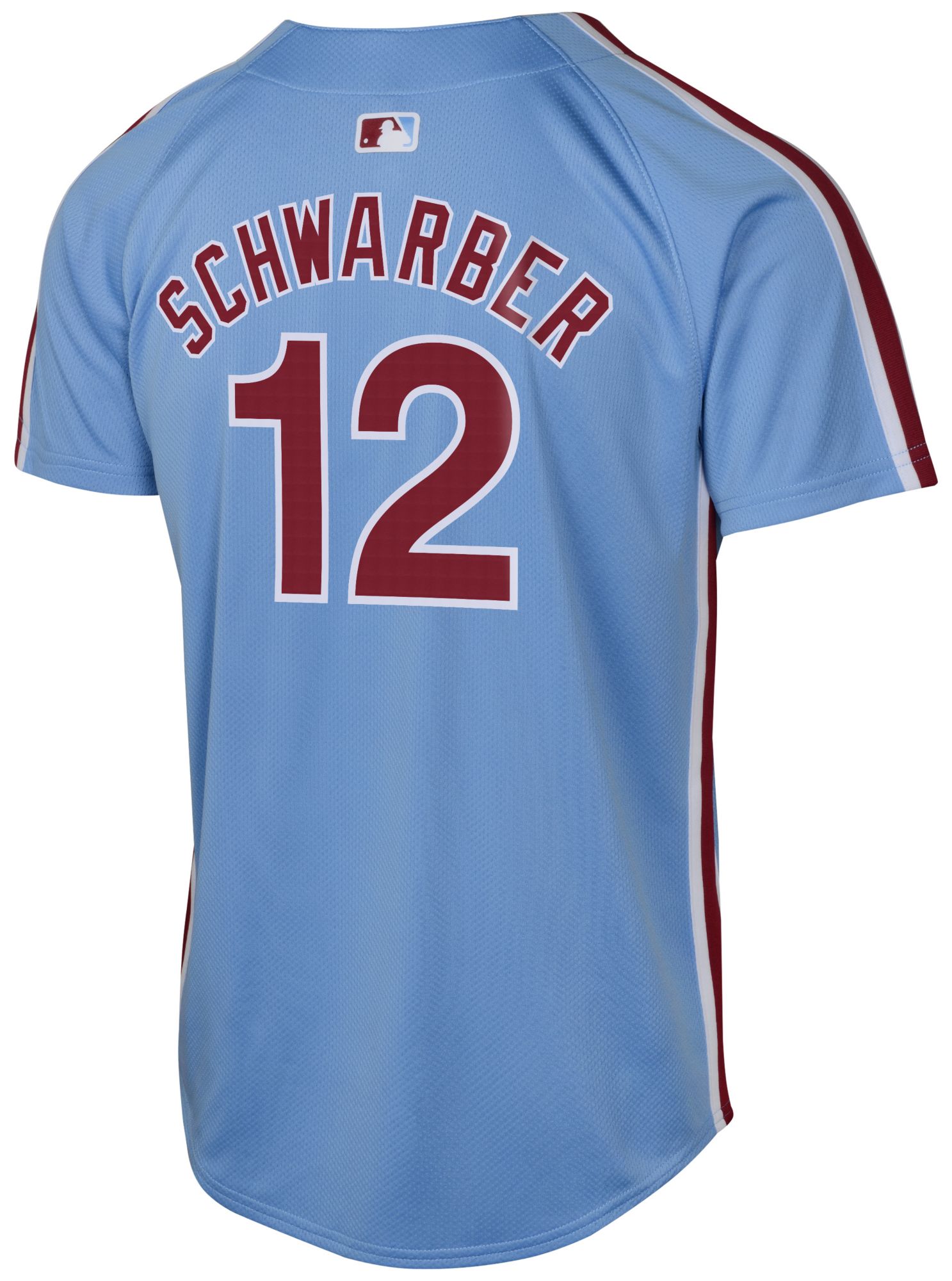 Nike Youth Philadelphia Phillies Kyle Schwarber #12 Blue Alternate Cool Base Jersey product image
