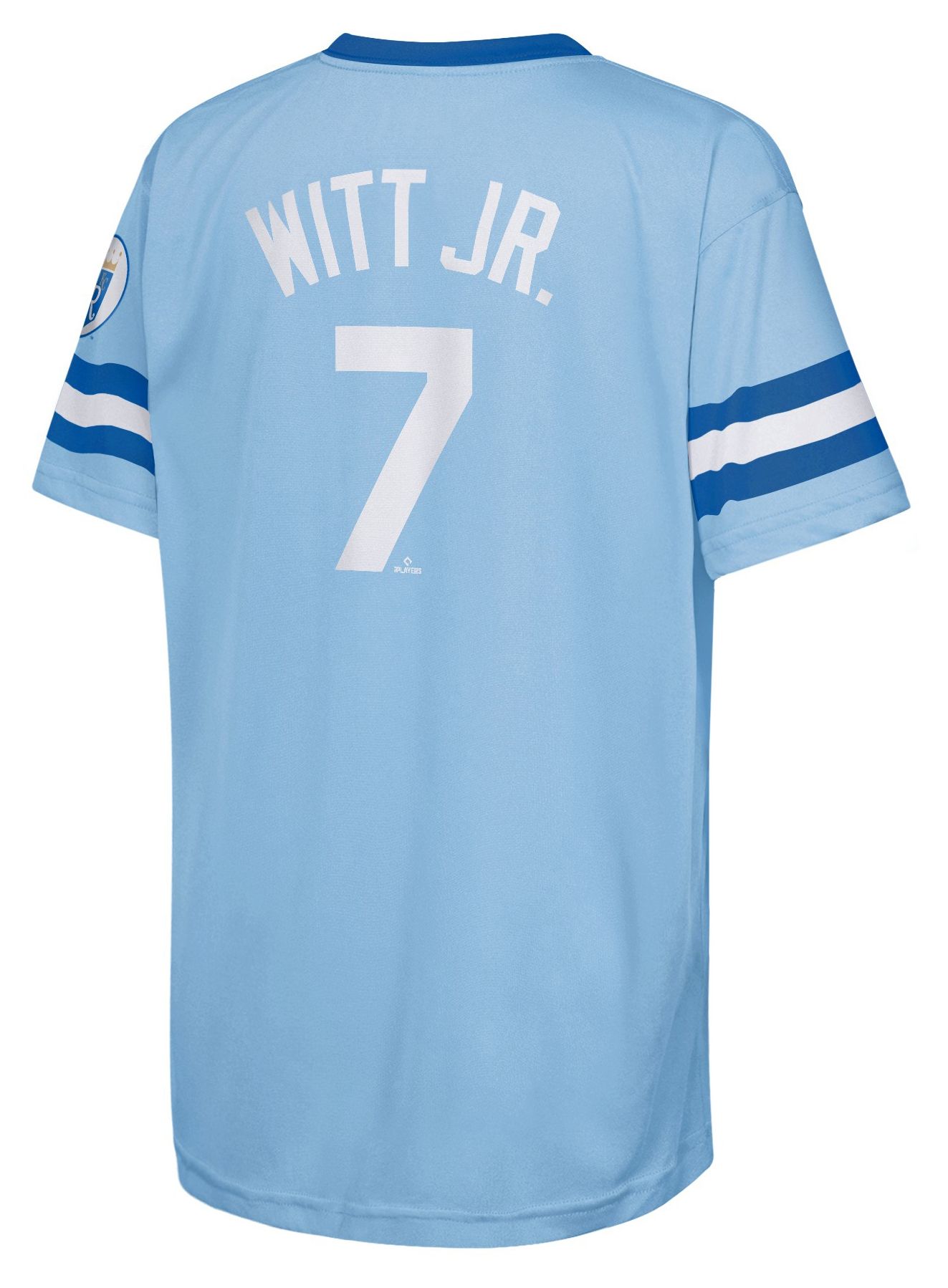 Nike Youth Kansas City Royals Team Color Bobby Witt Jr. #7 Triple Sublimation T-Shirt product image