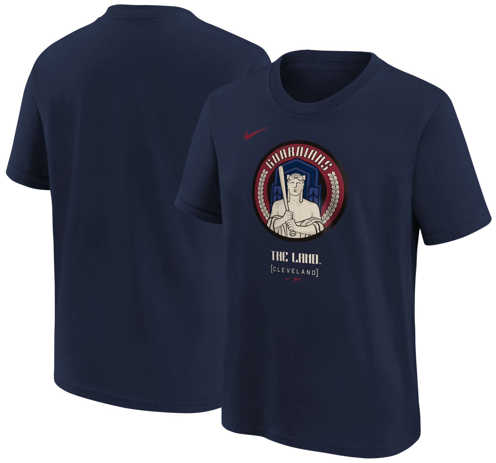 Nike Youth Cleveland Guardians City Connect Navy Logo T-Shirt product image
