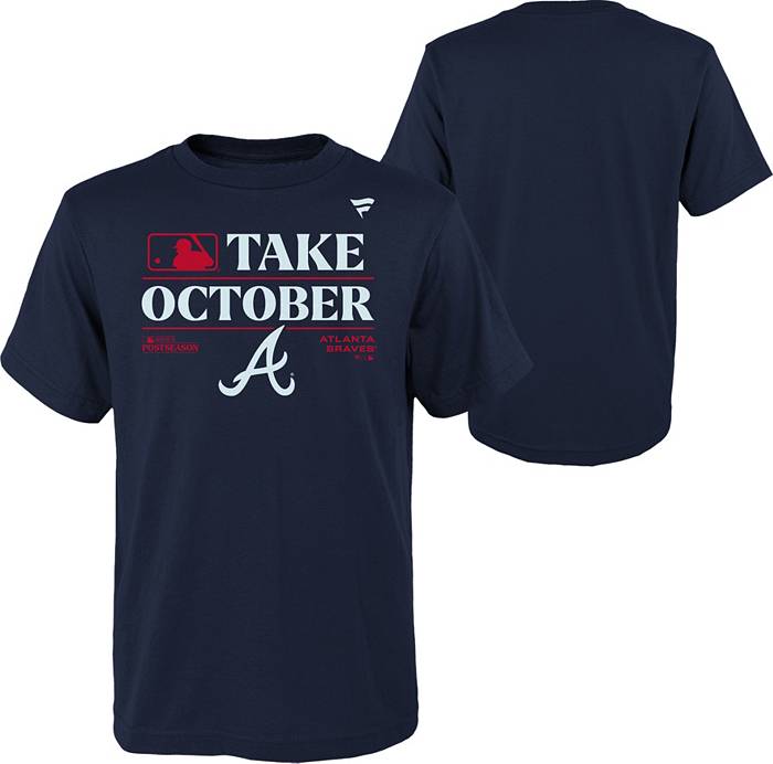 Atlanta Braves Fanatics Branded 2022 Postseason Locker Room T-Shirt - Navy
