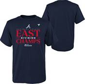 MLB Team Apparel Youth 2023 Division Champions Atlanta Braves Locker Room  T-Shirt