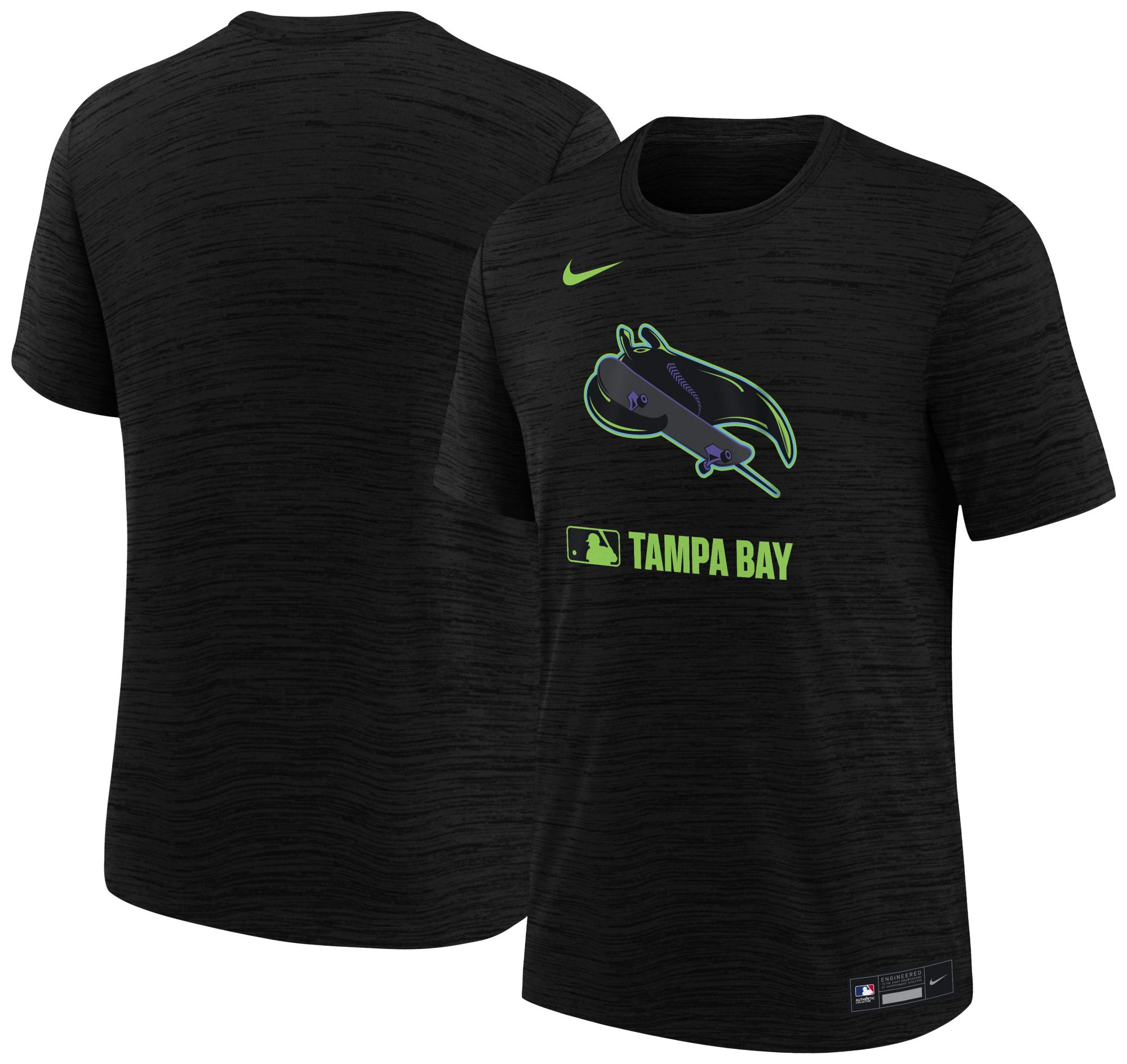 Nike Youth Tampa Bay Rays City Connect Black Velocity T-Shirt product image