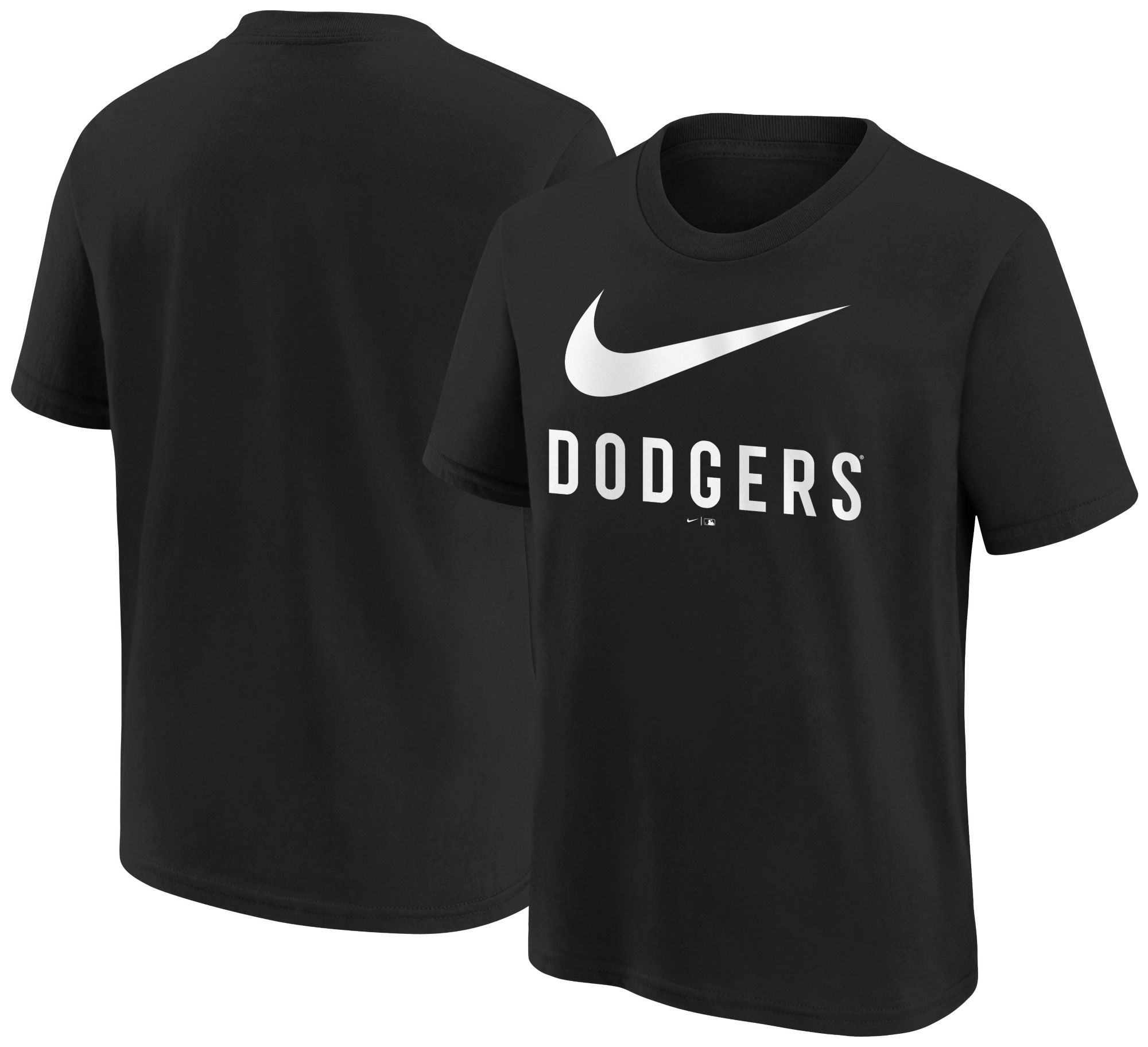 Nike Youth Los Angeles Dodgers Black Swish Cotton T-Shirt product image