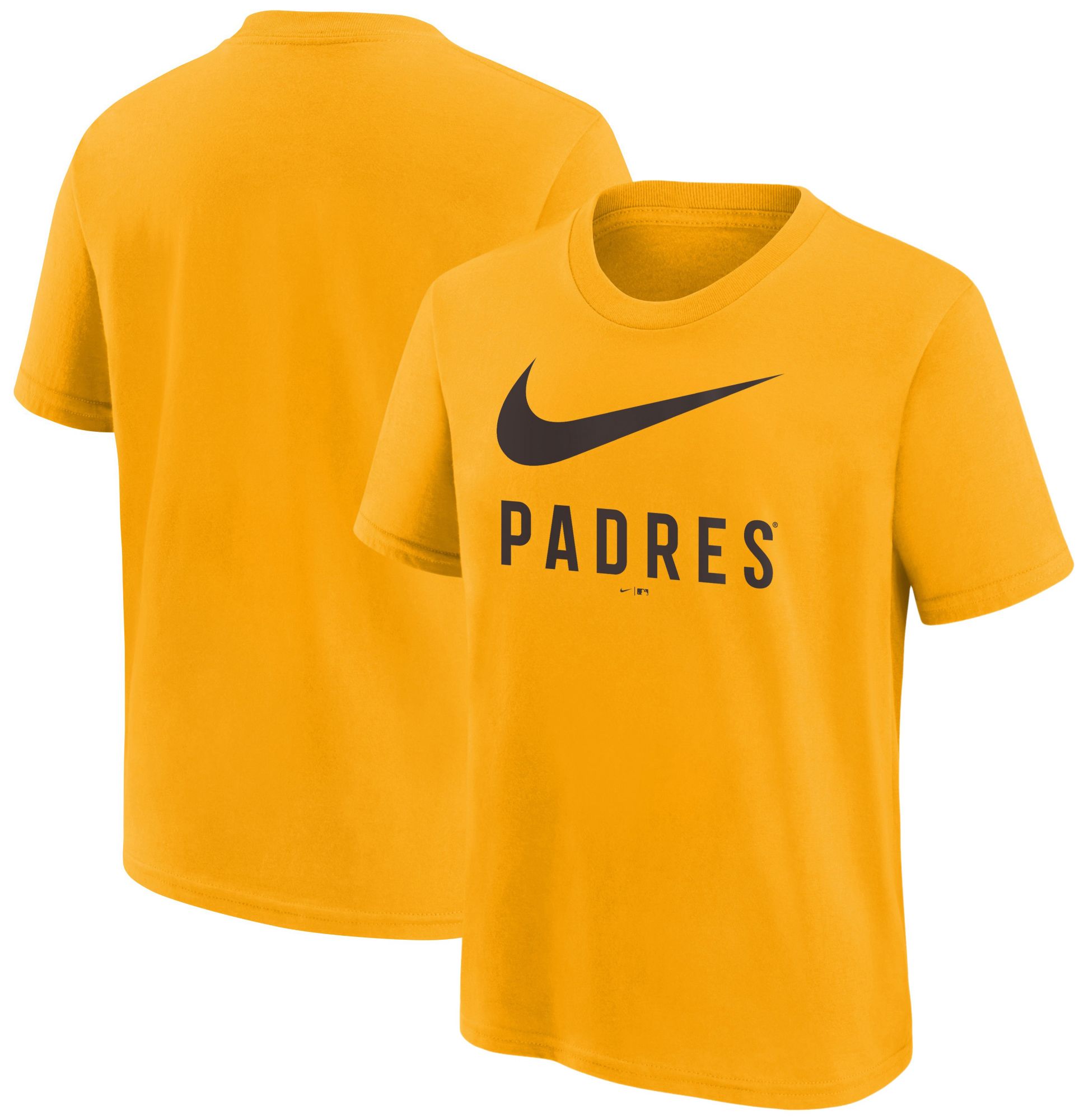 Nike Youth San Diego Padres Yellow Swish Cotton T-Shirt product image