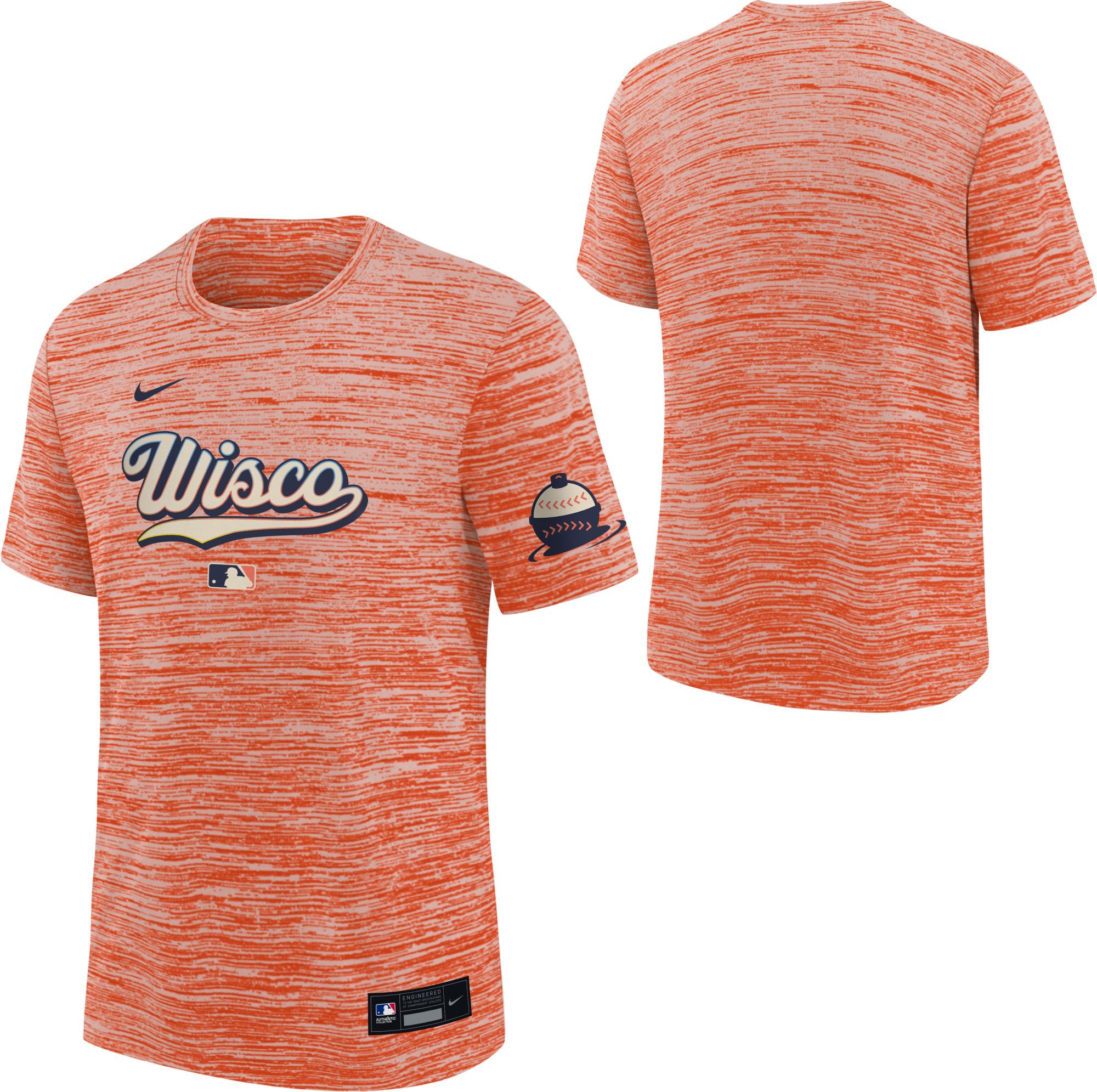 Nike Youth Milwaukee Brewers 2026 City Connect Velocity T-Shirt product image