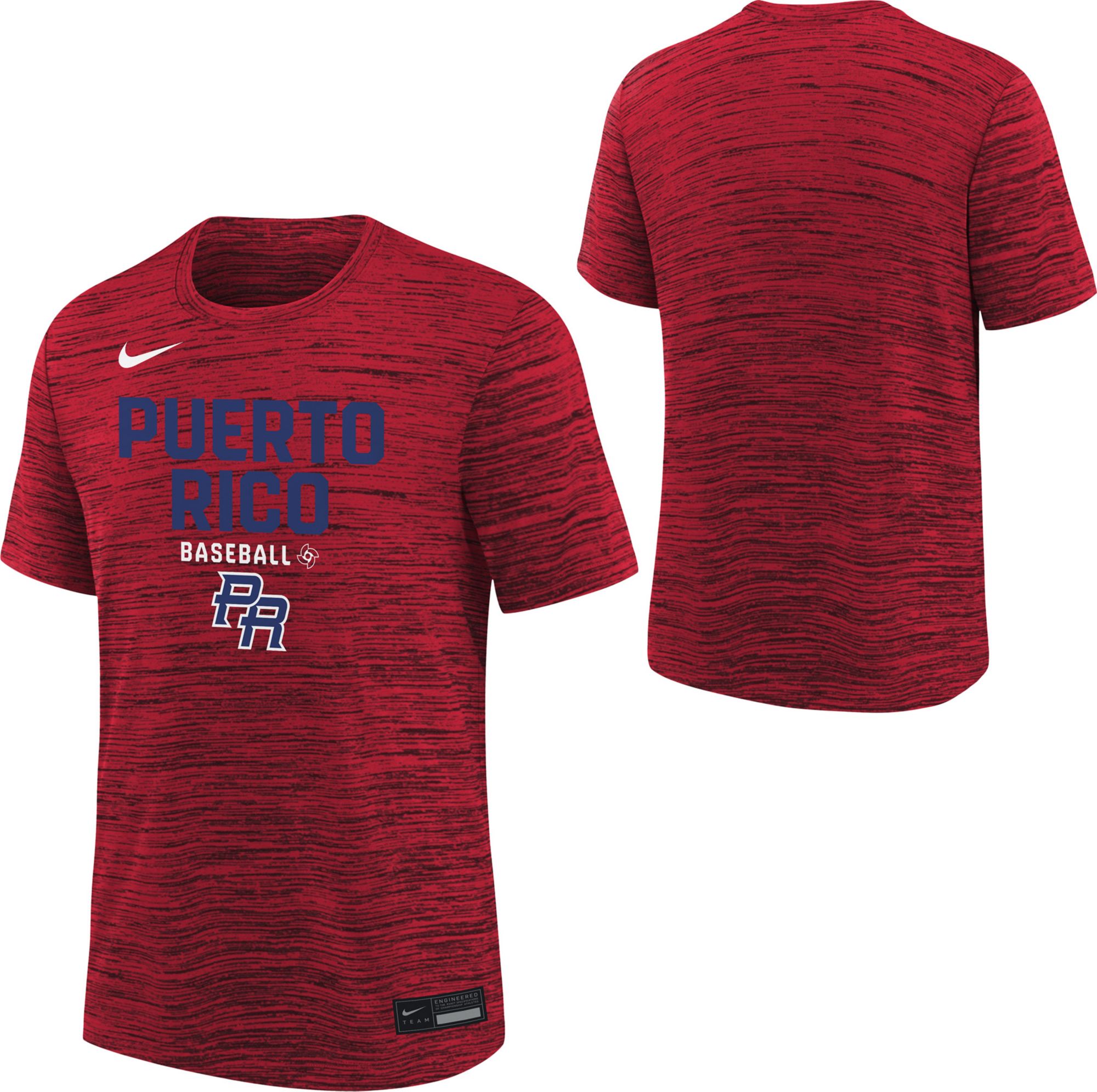 Nike Youth World Baseball Classic 2026 Puerto Rico Velocity T-Shirt product image