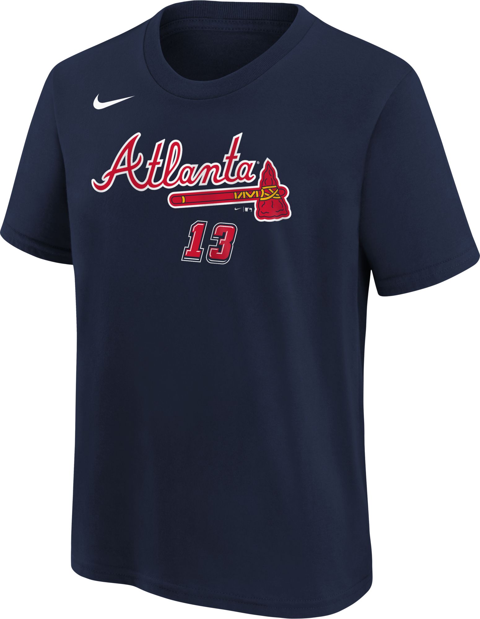 MLB Youth Atlanta Braves Ronald Acuna #13 Bristol Speedway Series Collection Navy T-Shirt product image