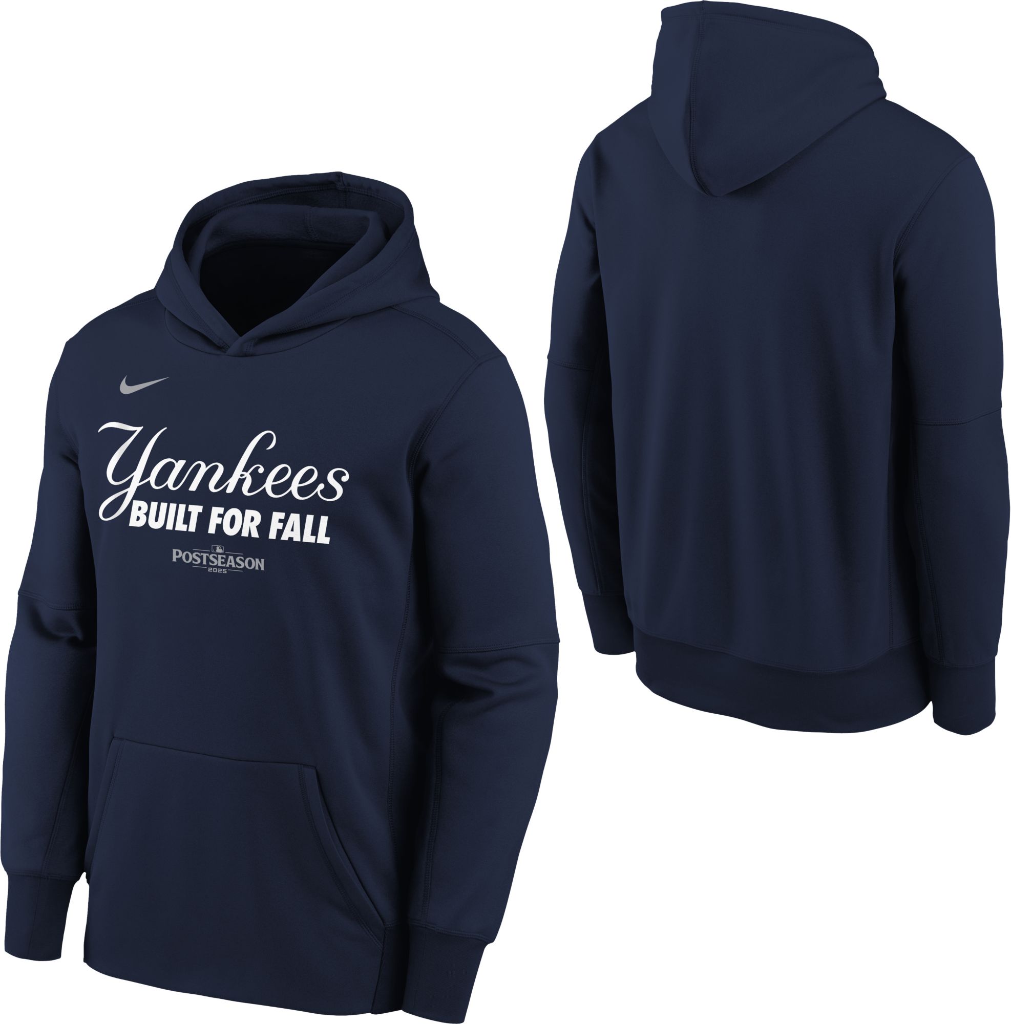 Nike Youth New York Yankees 'Built for Fall' 2025 Postseason Participant Therma Authentic Collection Hoodie product image