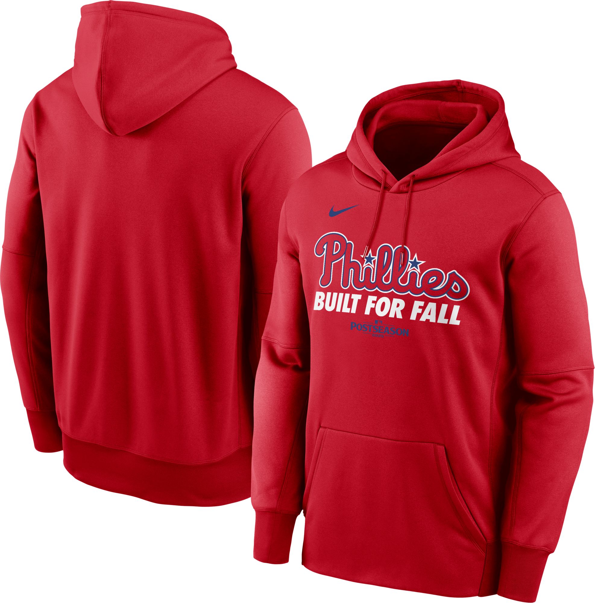 Nike Youth Philadelphia Phillies 'Built for Fall' 2025 Postseason Participant Therma Authentic Collection Hoodie product image