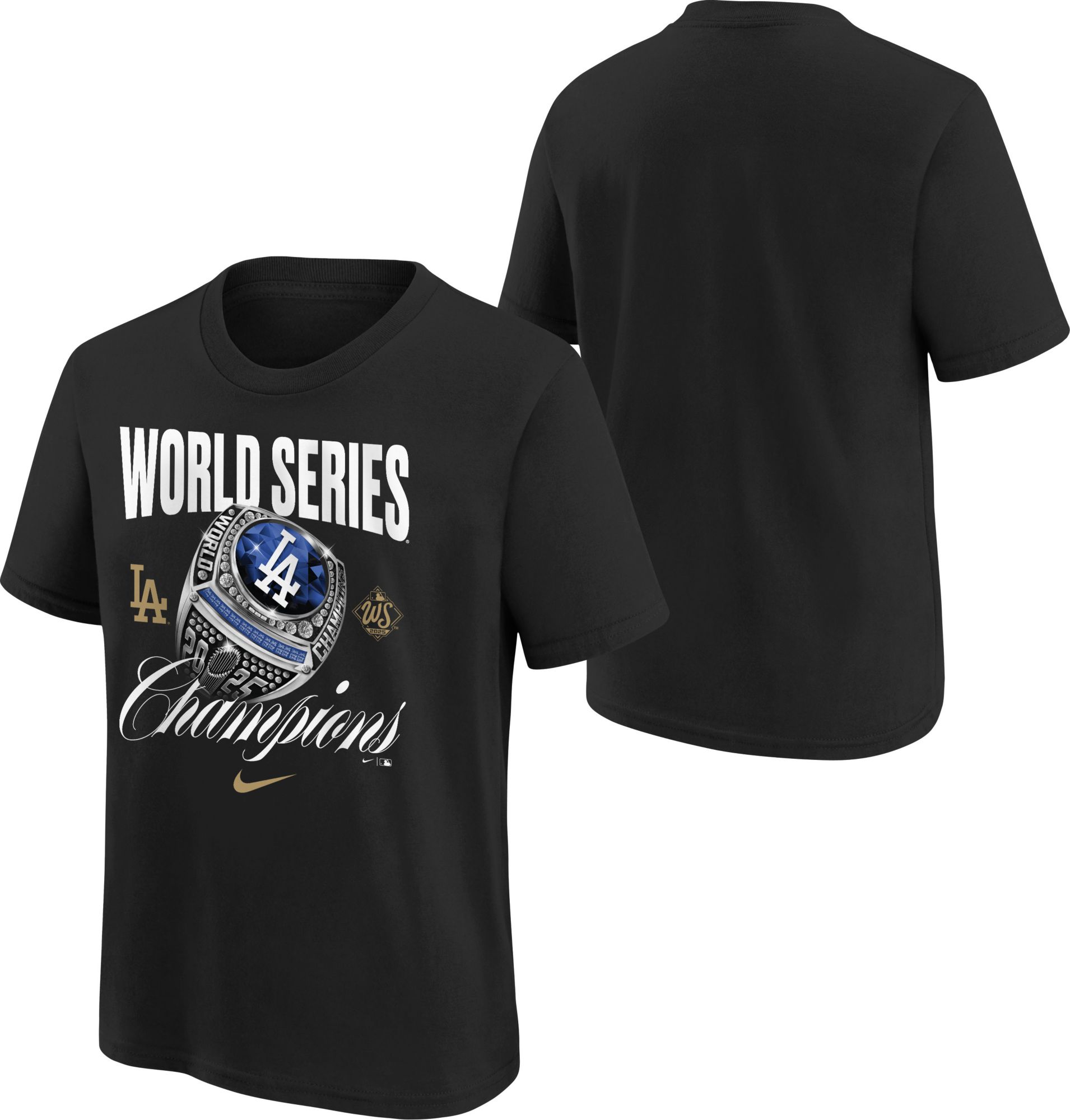 Nike Youth Los Angeles Dodgers 2025 World Series Champions Ring T-Shirt product image