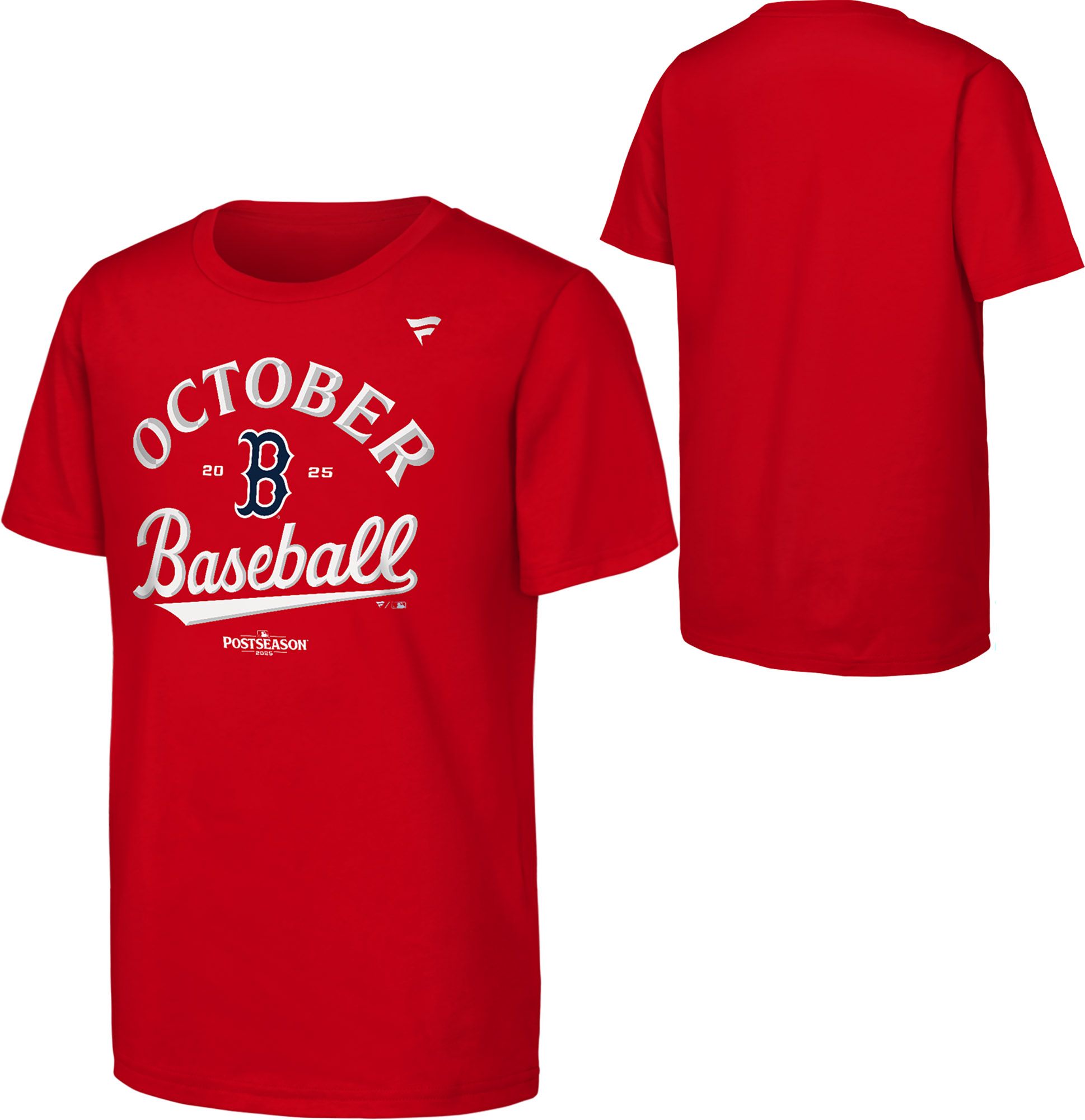 MLB Team Apparel Youth Boston Red Sox 'October Baseball' 2025 Postseason Participant Locker Room T-Shirt product image