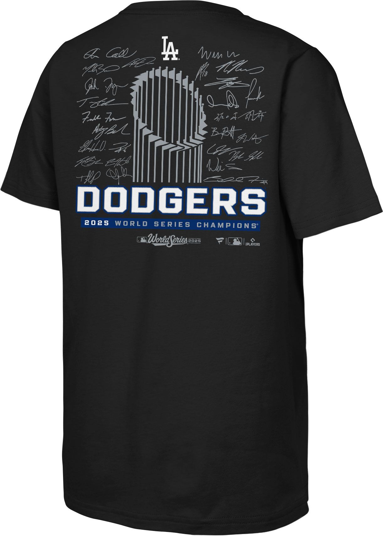 MLB Team Apparel Youth Los Angeles Dodgers 2025 World Series Champions Signature Roster T-Shirt product image