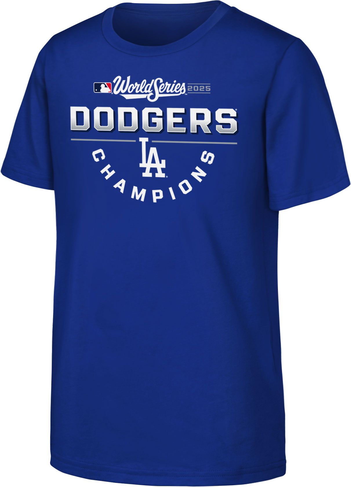 MLB Team Apparel Youth Los Angeles Dodgers 2025 World Series Champions Jersey Roster T-Shirt product image