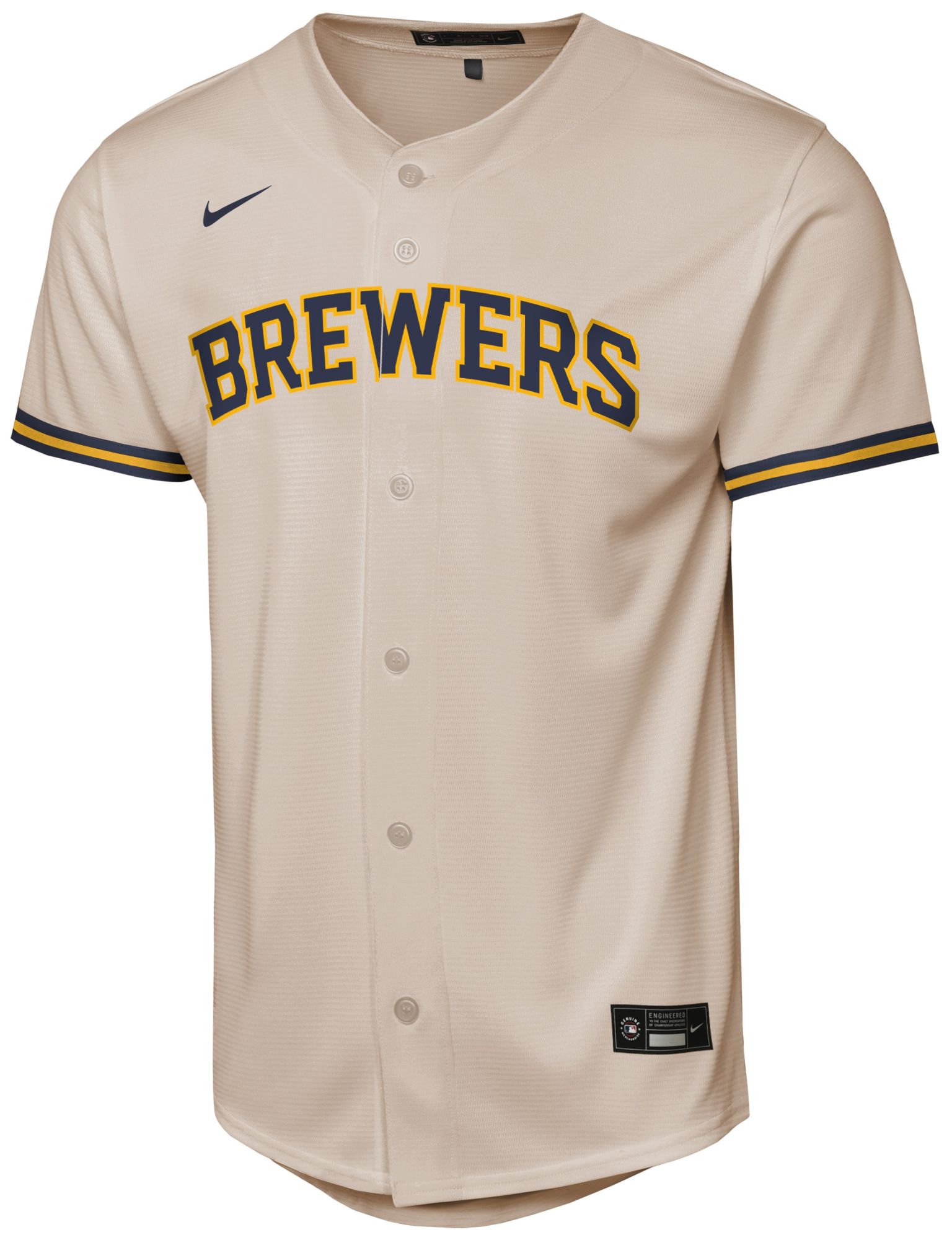 MLB Youth Milwaukee Brewers Brice Turang #2 Cream Replica Jersey product image