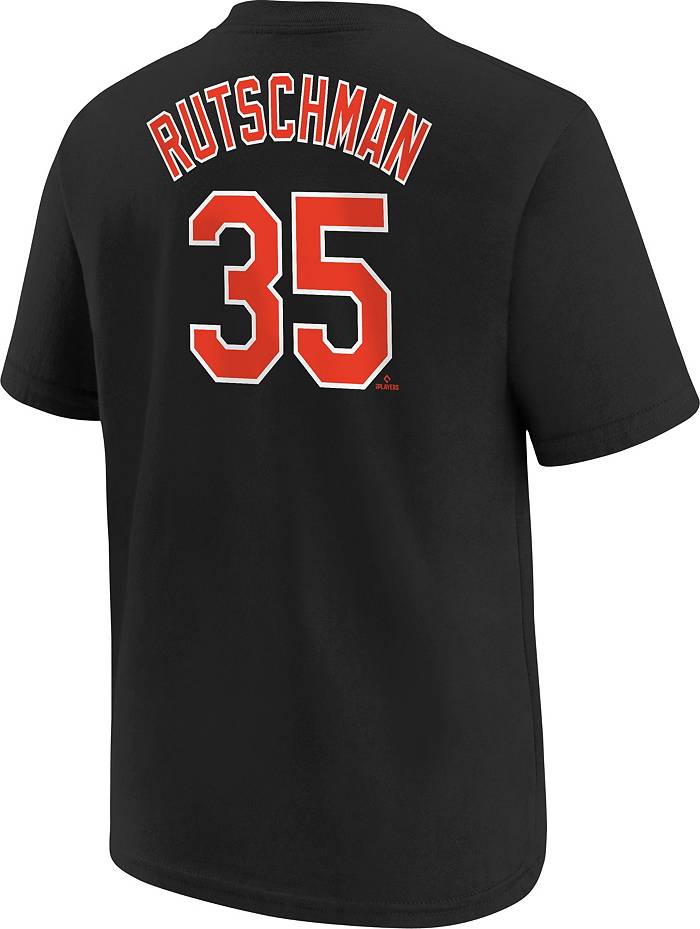 Adley Rutschman Baltimore Orioles Youth Navy Name and Number Banner Wave  T-Shirt 