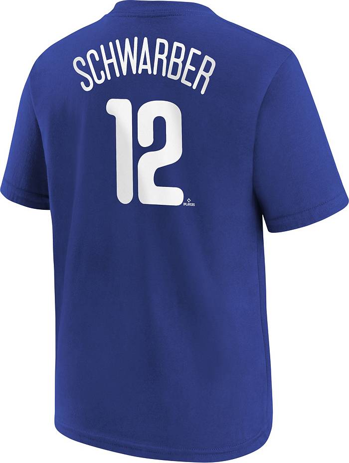 Nike Youth Philadelphia Phillies Kyle Schwarber #12 Blue Home T